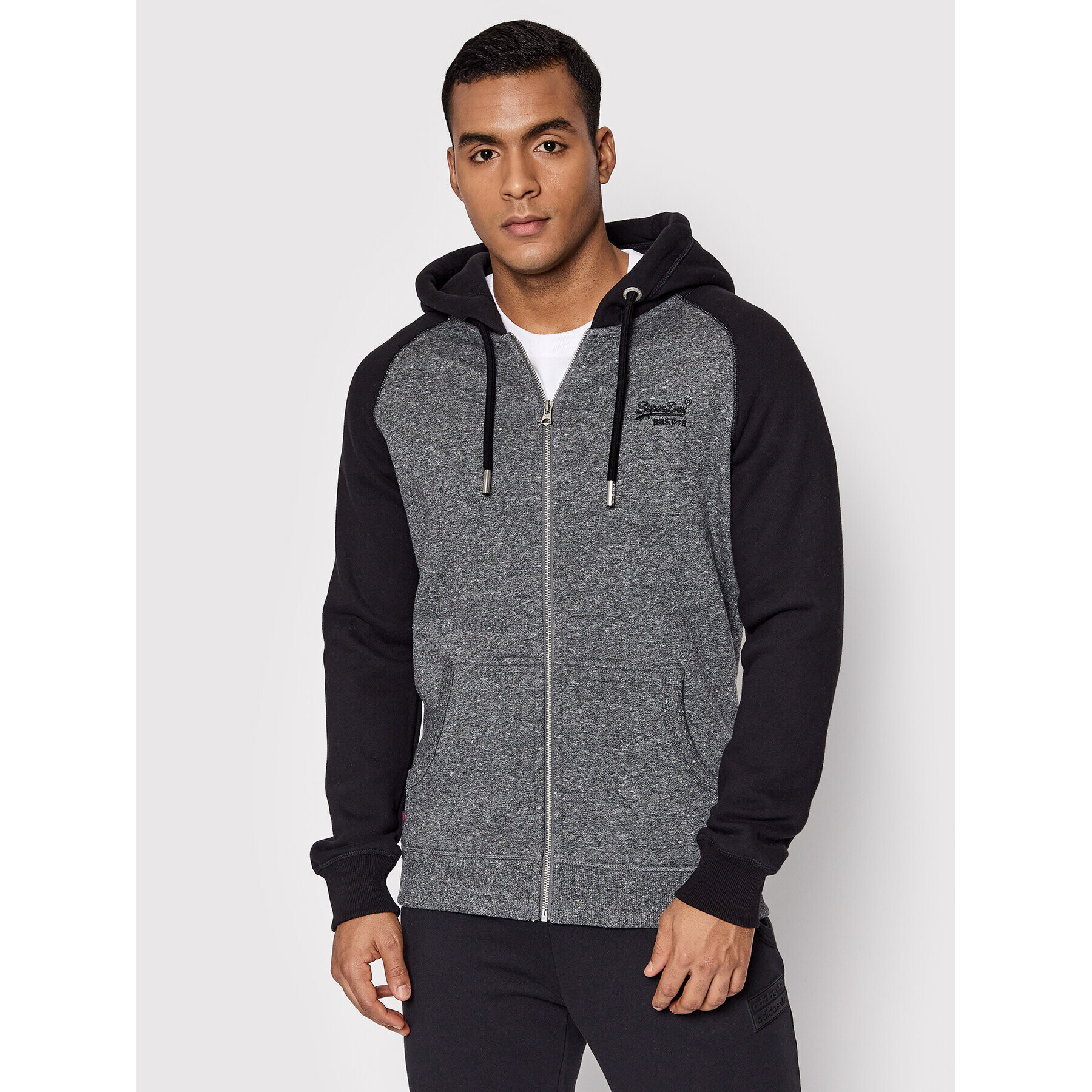 Superdry Mikina Vle Baseball M2011448A Šedá Regular Fit - Pepit.cz