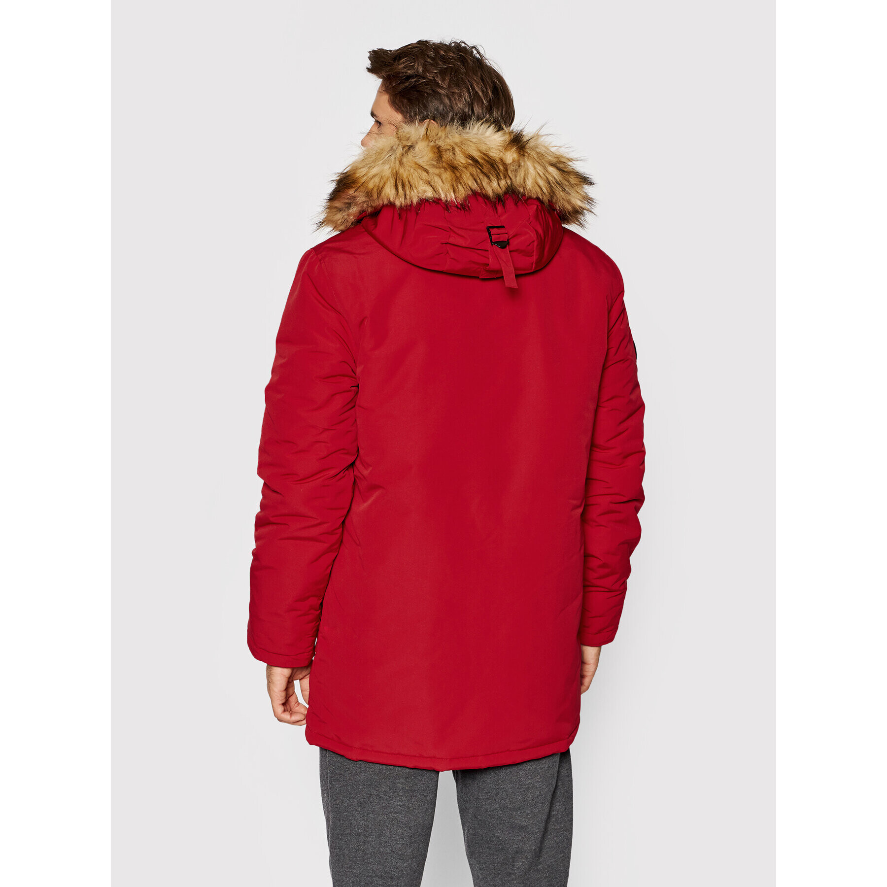 Superdry Parka Everest M5011192A Červená Regular Fit - Pepit.cz