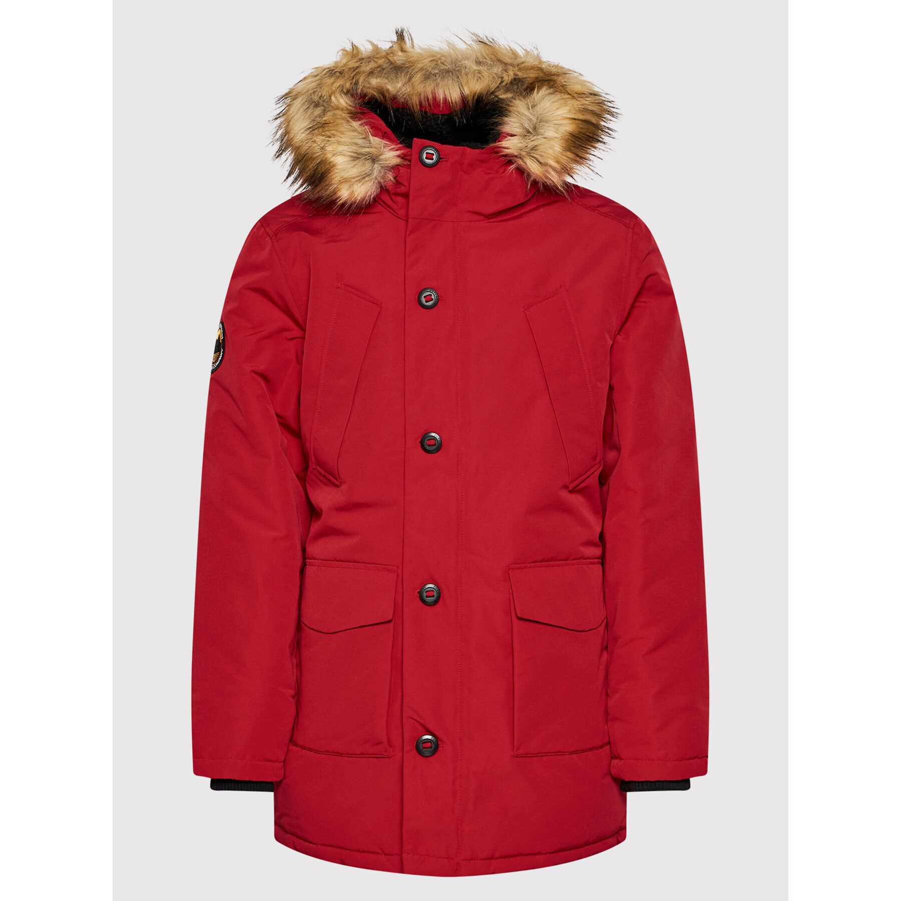 Superdry Parka Everest M5011192A Červená Regular Fit - Pepit.cz