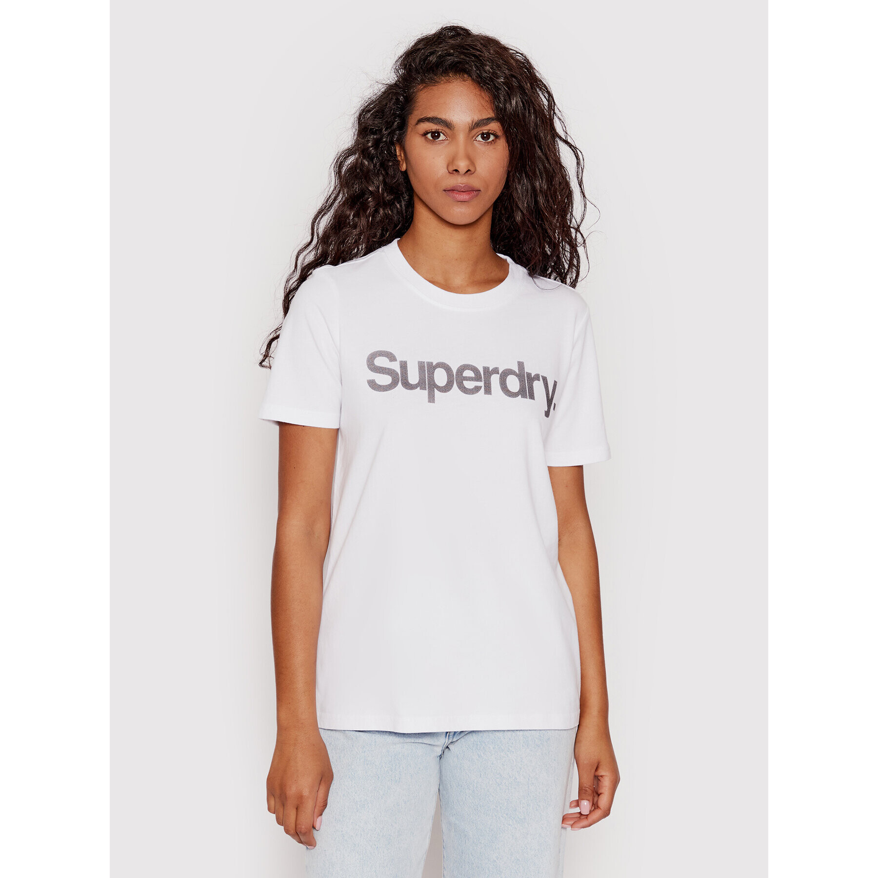 Superdry T-Shirt Cl W1010710A Bílá Regular Fit - Pepit.cz