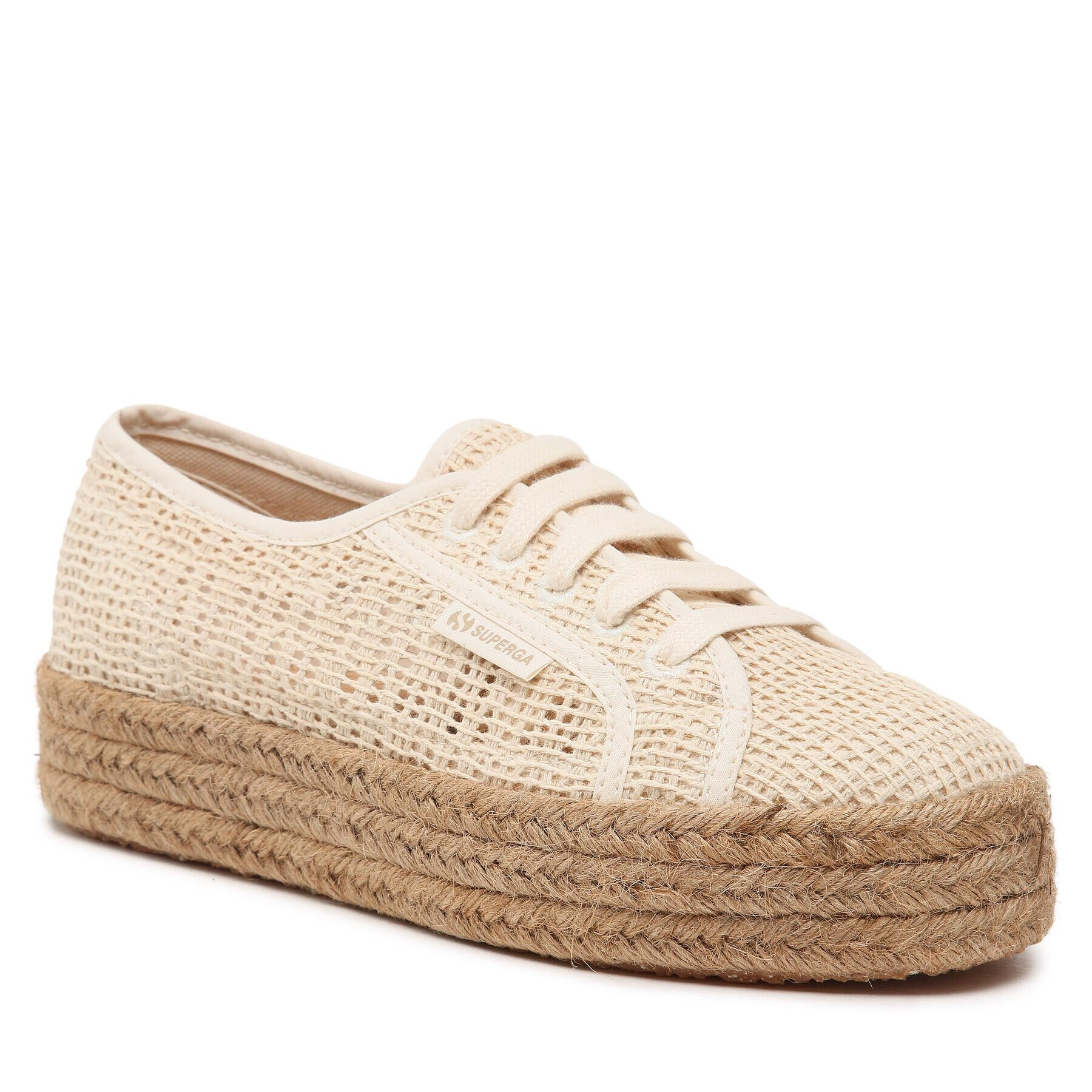 Superga Espadrilky 2730 Rope Organc Macrame Béžová - Pepit.cz