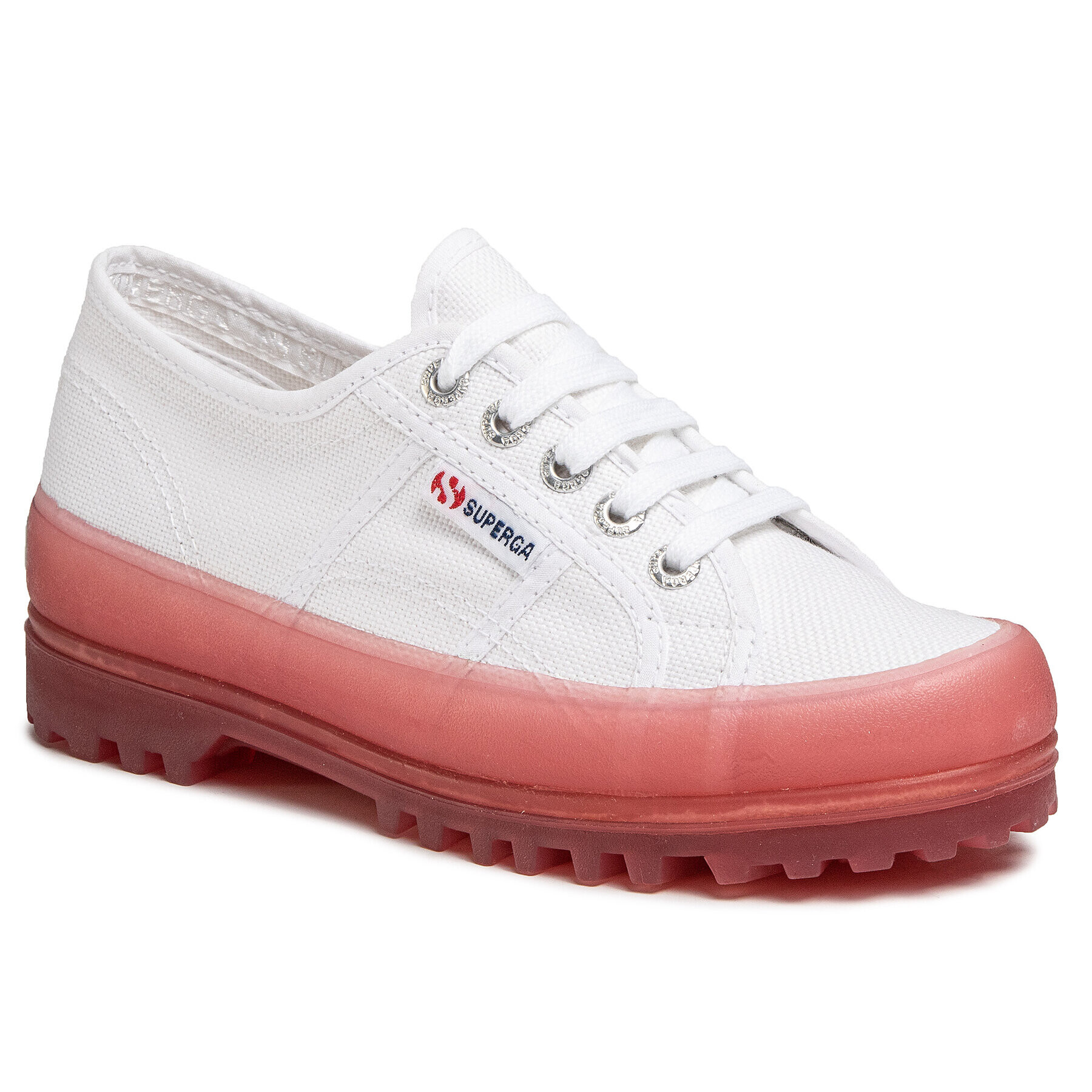 Superga Polobotky 2555 Alpina Jellygum Cotu S1115LW Bílá - Pepit.cz