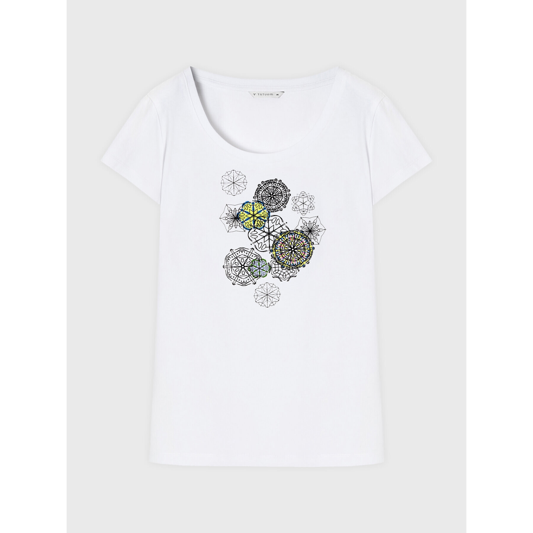 Tatuum T-Shirt Antonia 1 T2216.112 Bílá Regular Fit - Pepit.cz