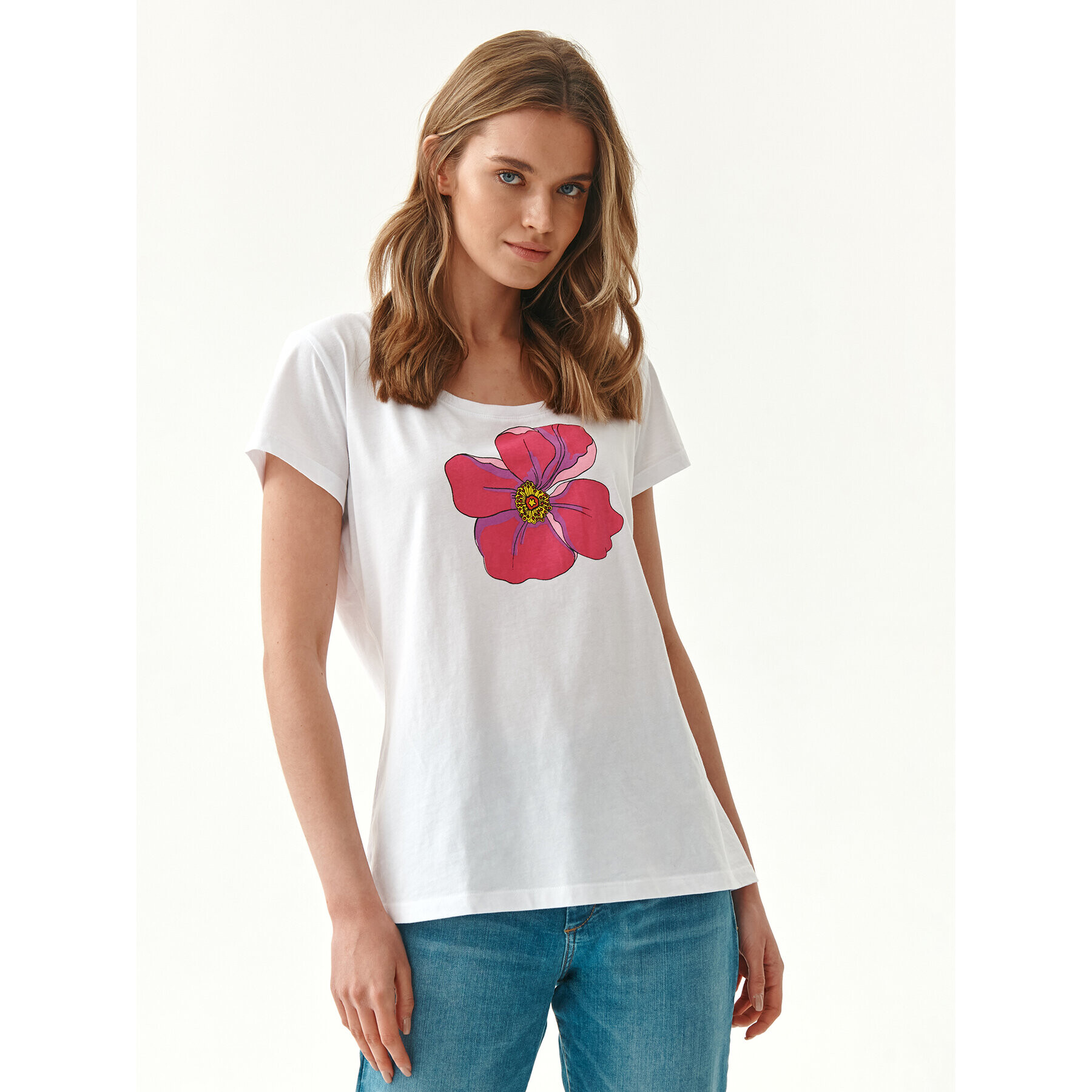 Tatuum T-Shirt Antonia T2215.113 Bílá Regular Fit - Pepit.cz