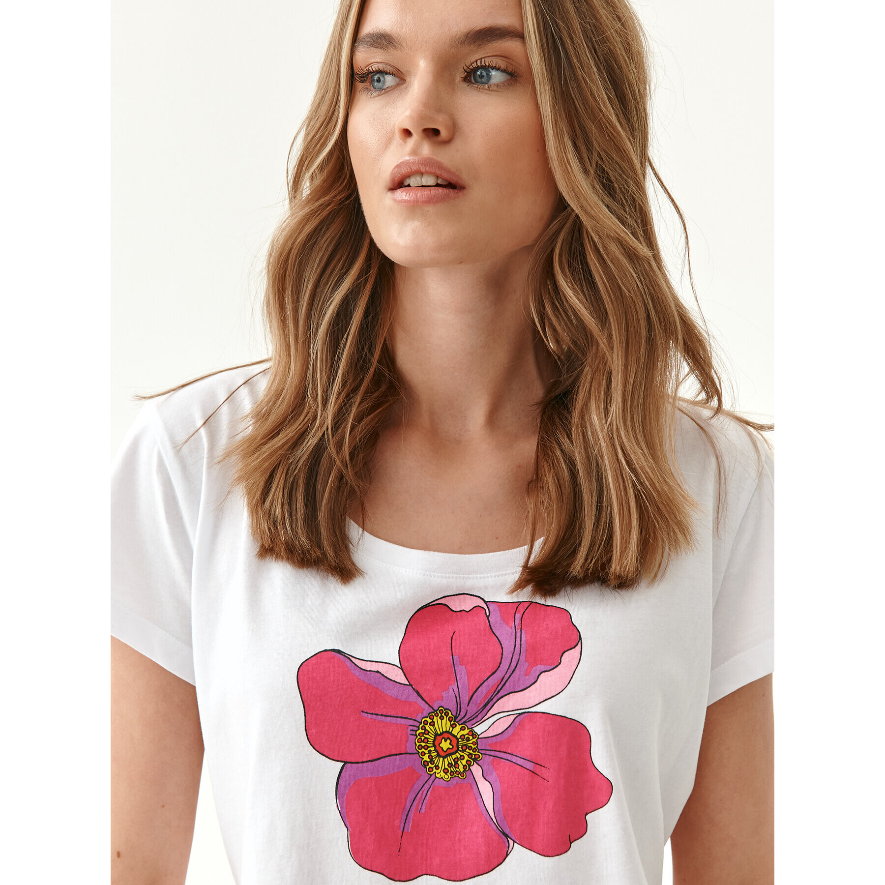 Tatuum T-Shirt Antonia T2215.113 Bílá Regular Fit - Pepit.cz