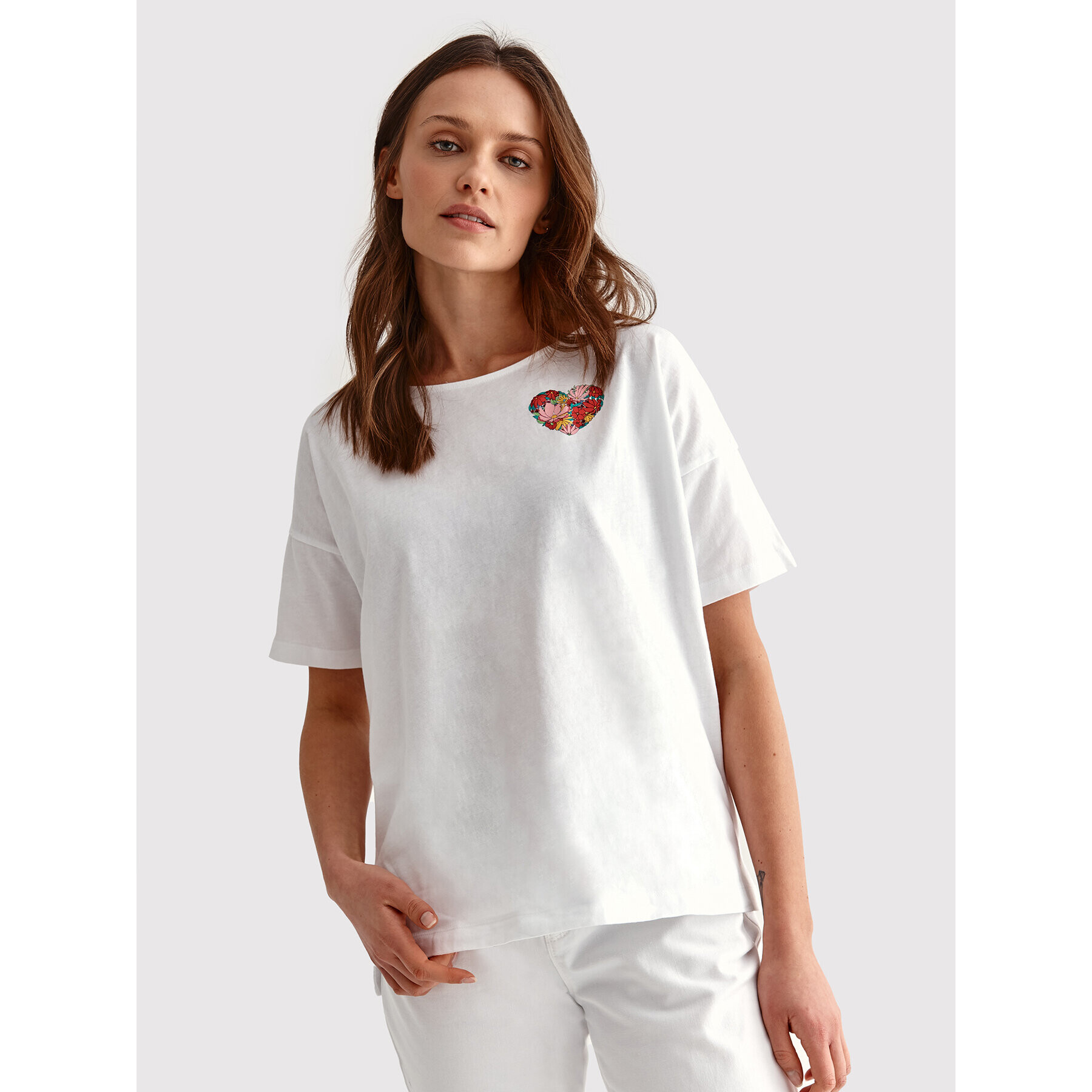 Tatuum T-Shirt Miza T2204.292 Bílá Oversize - Pepit.cz