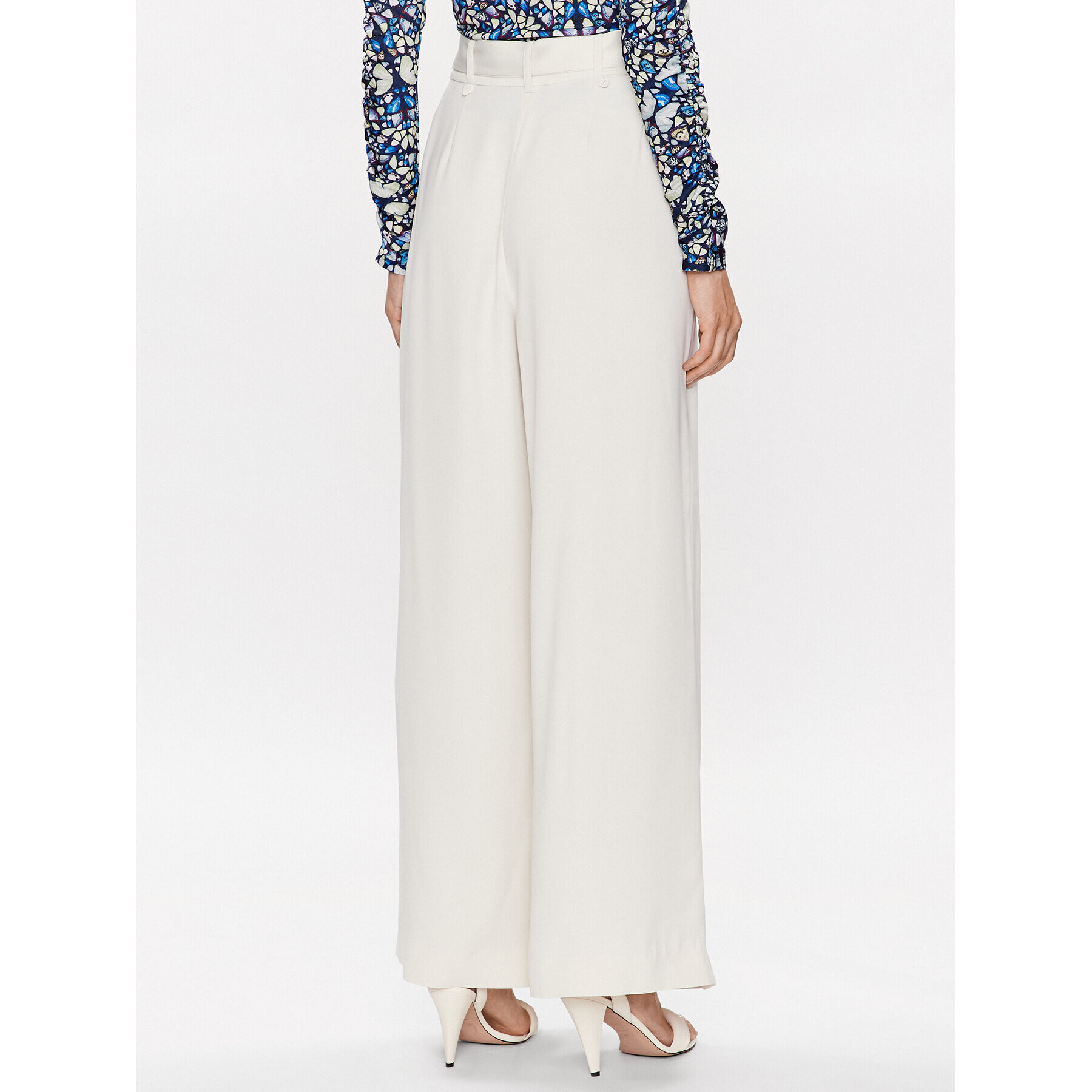 Ted Baker Kalhoty z materiálu Eliziie 265777 Béžová Wide Leg - Pepit.cz