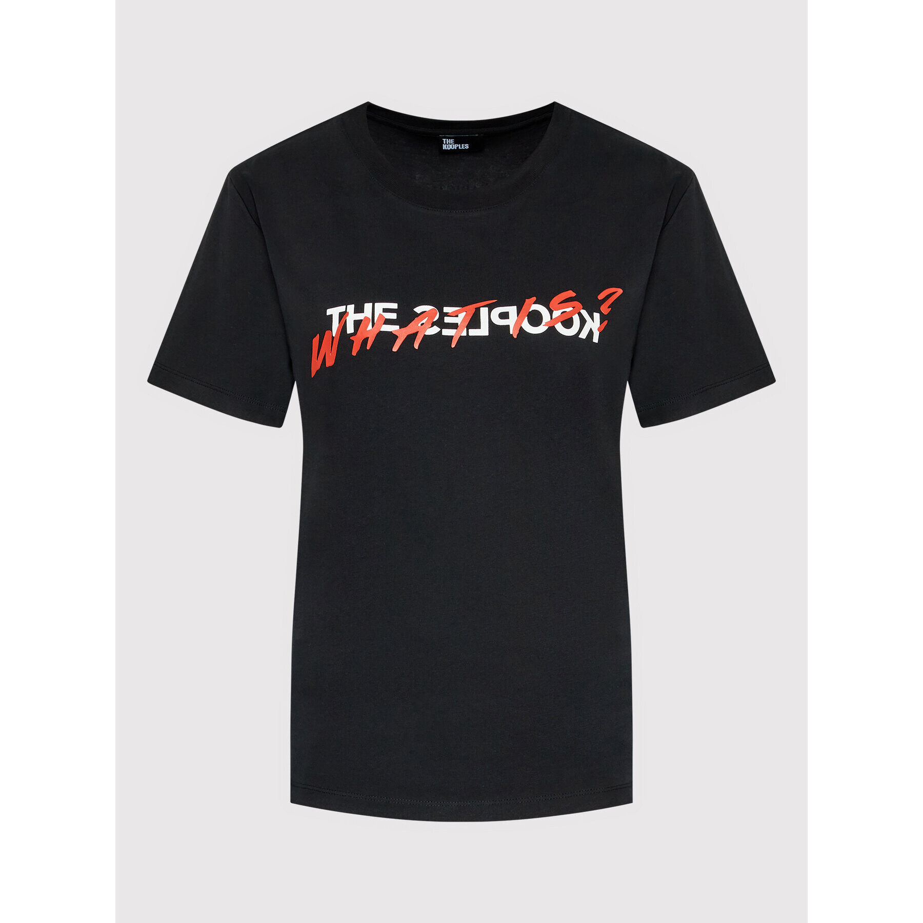 The Kooples T-Shirt FTSC25028K Černá Regular Fit - Pepit.cz