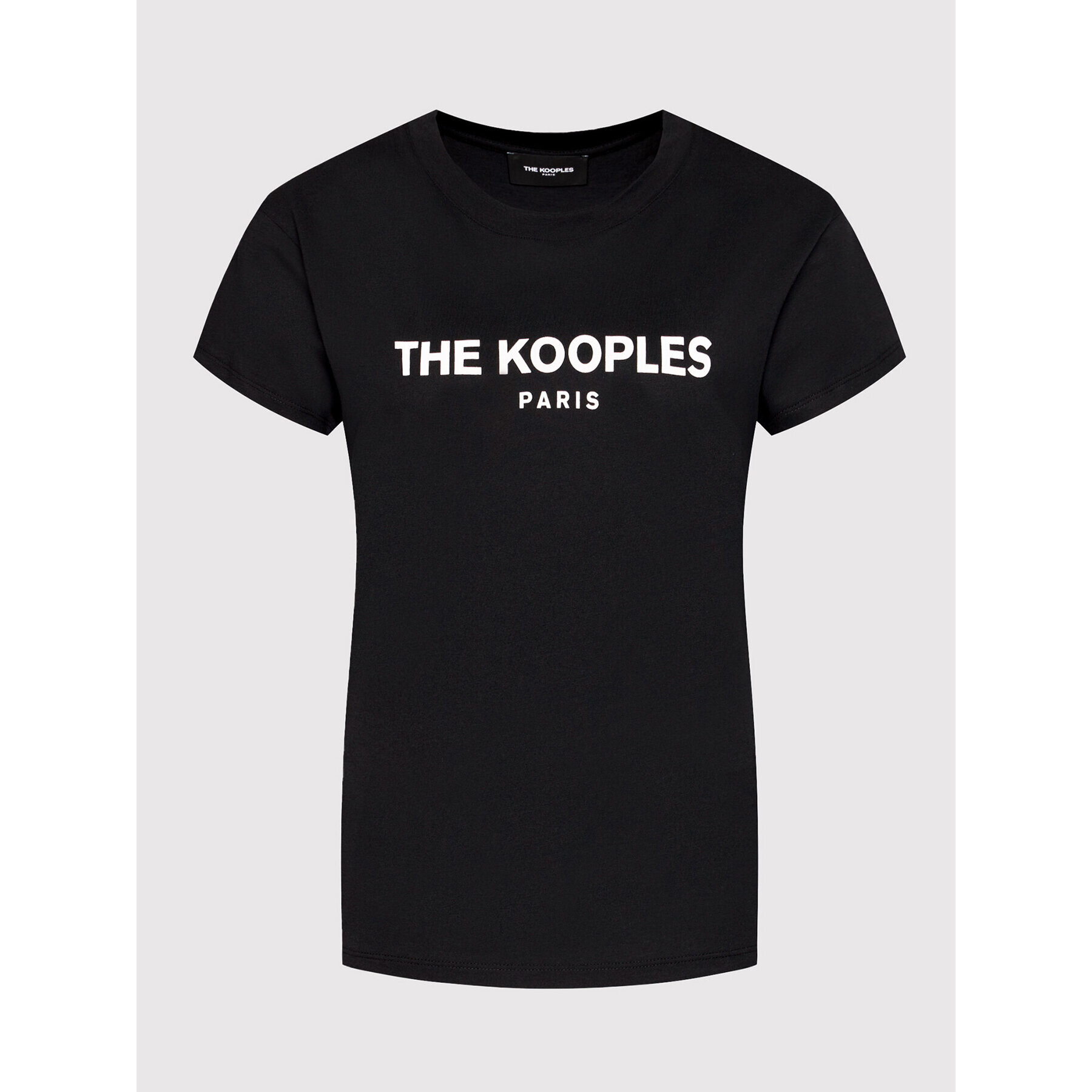 The Kooples T-Shirt Jersey Print FTSC20036K Černá Regular Fit - Pepit.cz