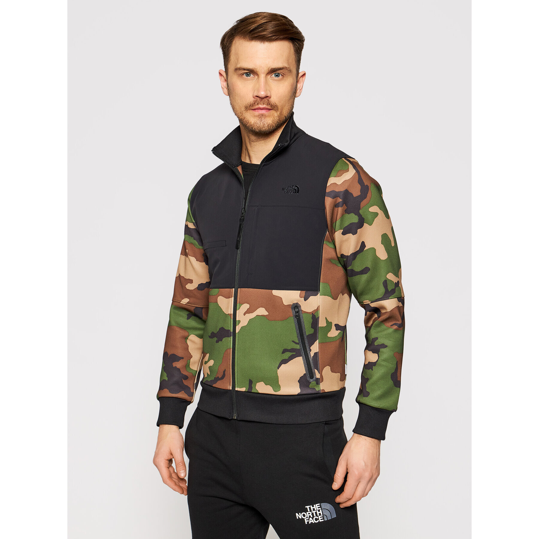 The North Face Bunda pro přechodné období Tracksuit NF0A3LDP Zelená Regular Fit - Pepit.cz