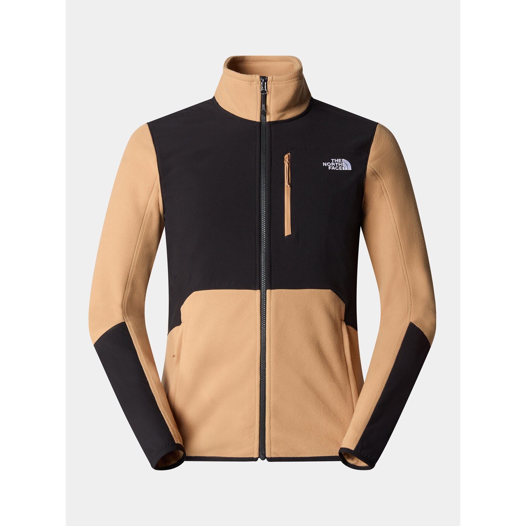 The North Face Fleecová mikina M Glacier Pro Full Zip - EuNF0A5IHSKOM1 Hnědá Regular Fit - Pepit.cz