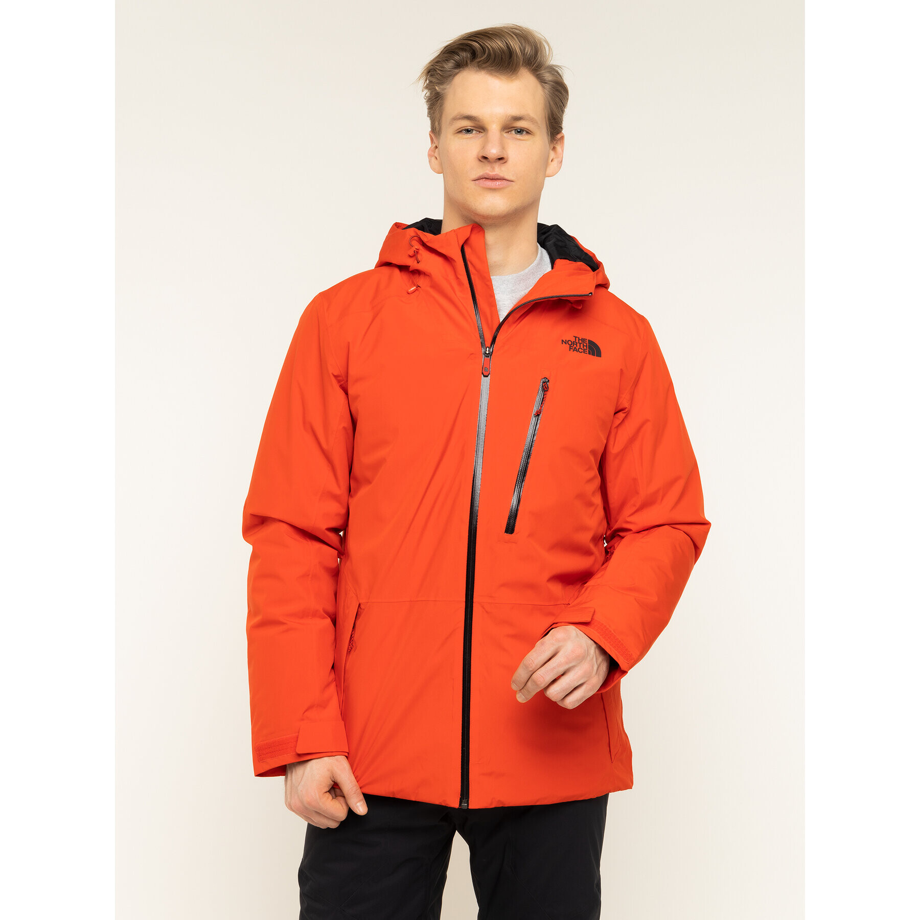 The North Face Lyžařská bunda Descendit NF0A3LZL Červená Regular Fit - Pepit.cz