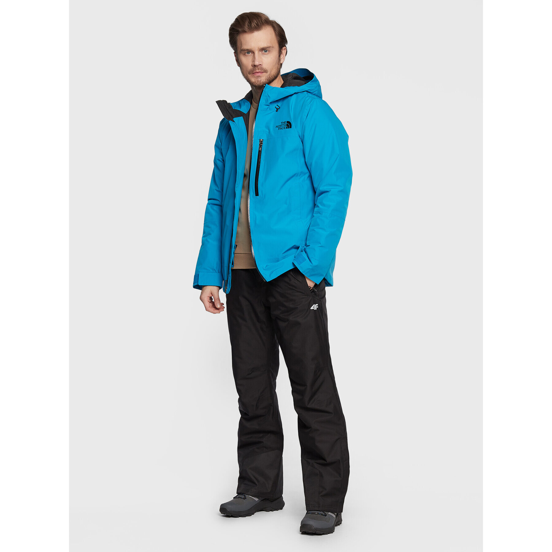 The North Face Lyžařská bunda Descendit NF0A4QWW Modrá Regular Fit - Pepit.cz