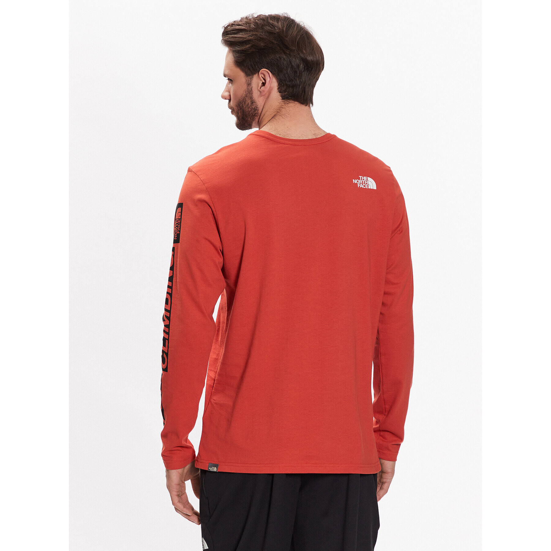 The North Face S dlouhým rukávem Outdoor NF0A827K Oranžová Regular Fit - Pepit.cz