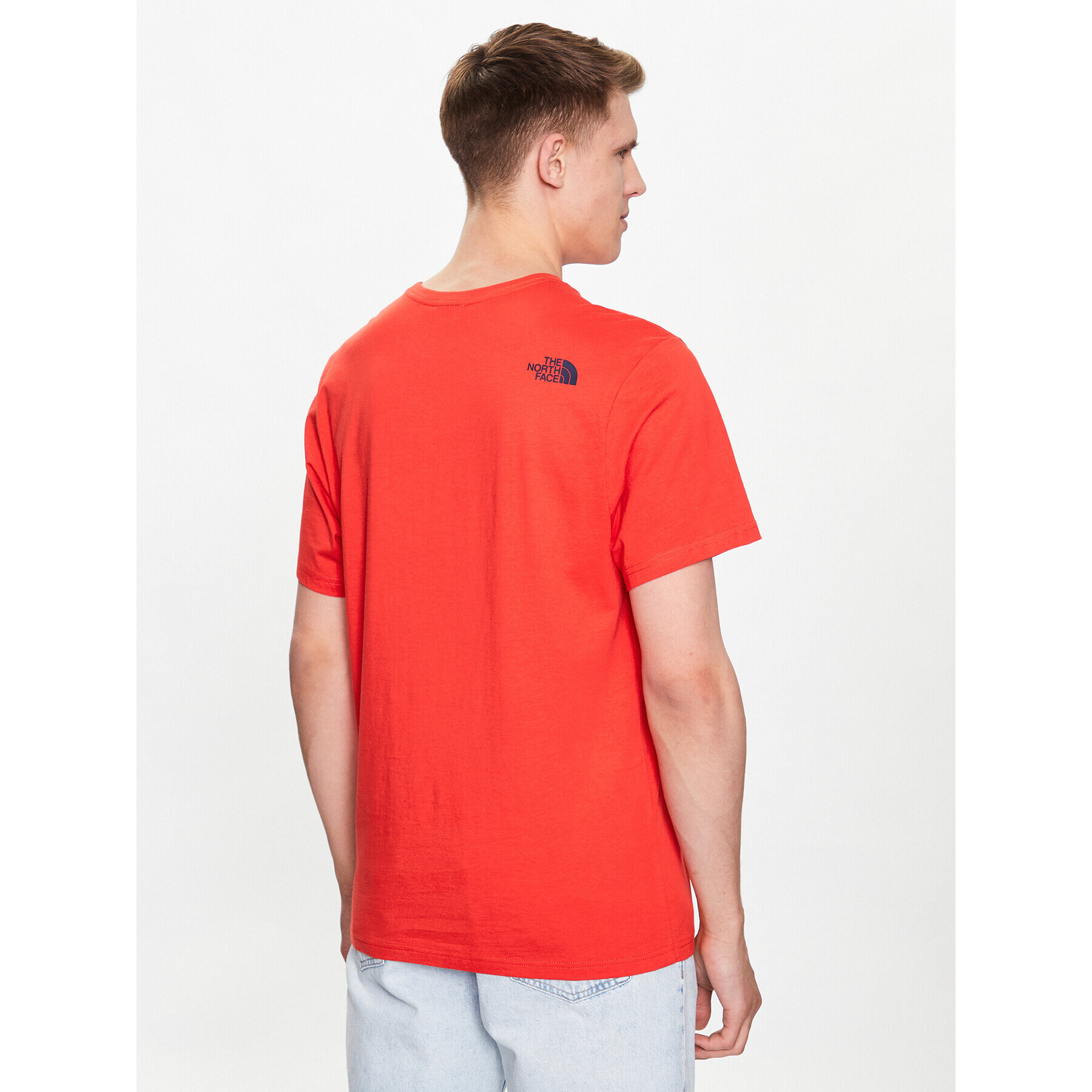 The North Face T-Shirt Easy NF0A2TX3 Červená Regular Fit - Pepit.cz