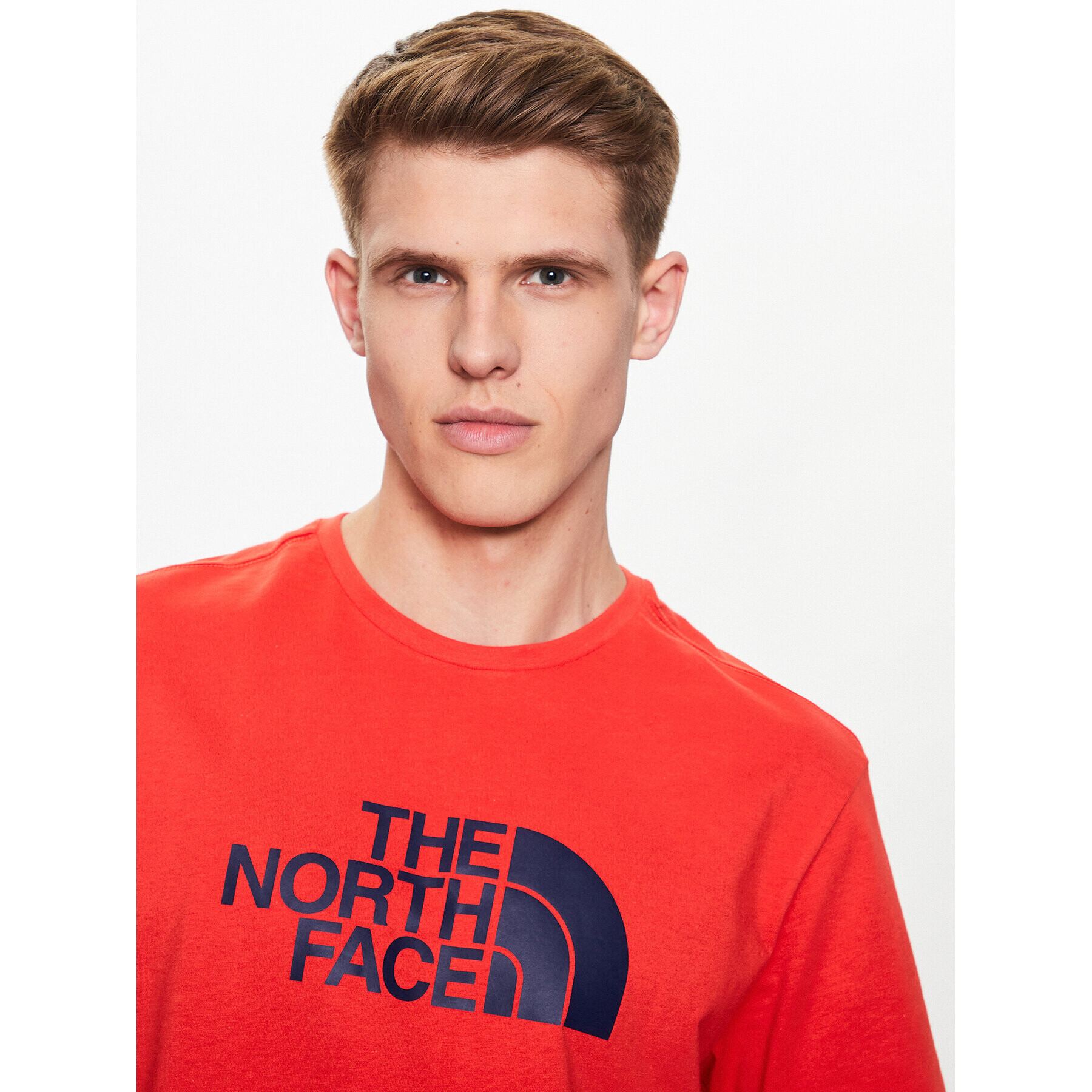 The North Face T-Shirt Easy NF0A2TX3 Červená Regular Fit - Pepit.cz