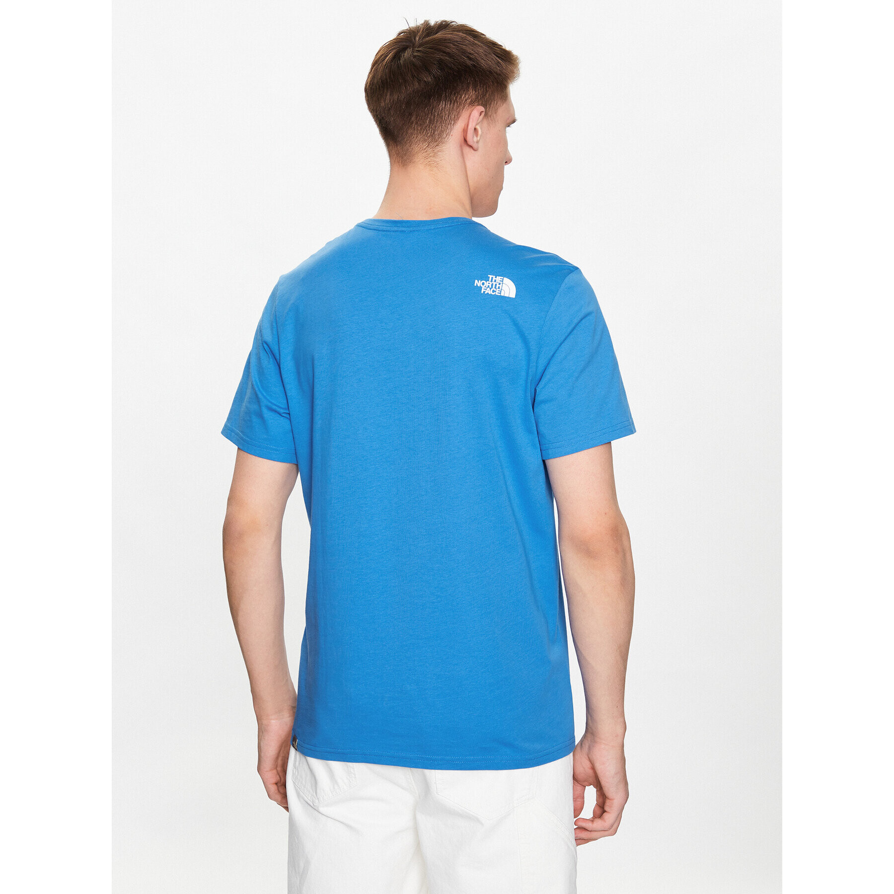 The North Face T-Shirt Easy NF0A2TX3 Modrá Regular Fit - Pepit.cz