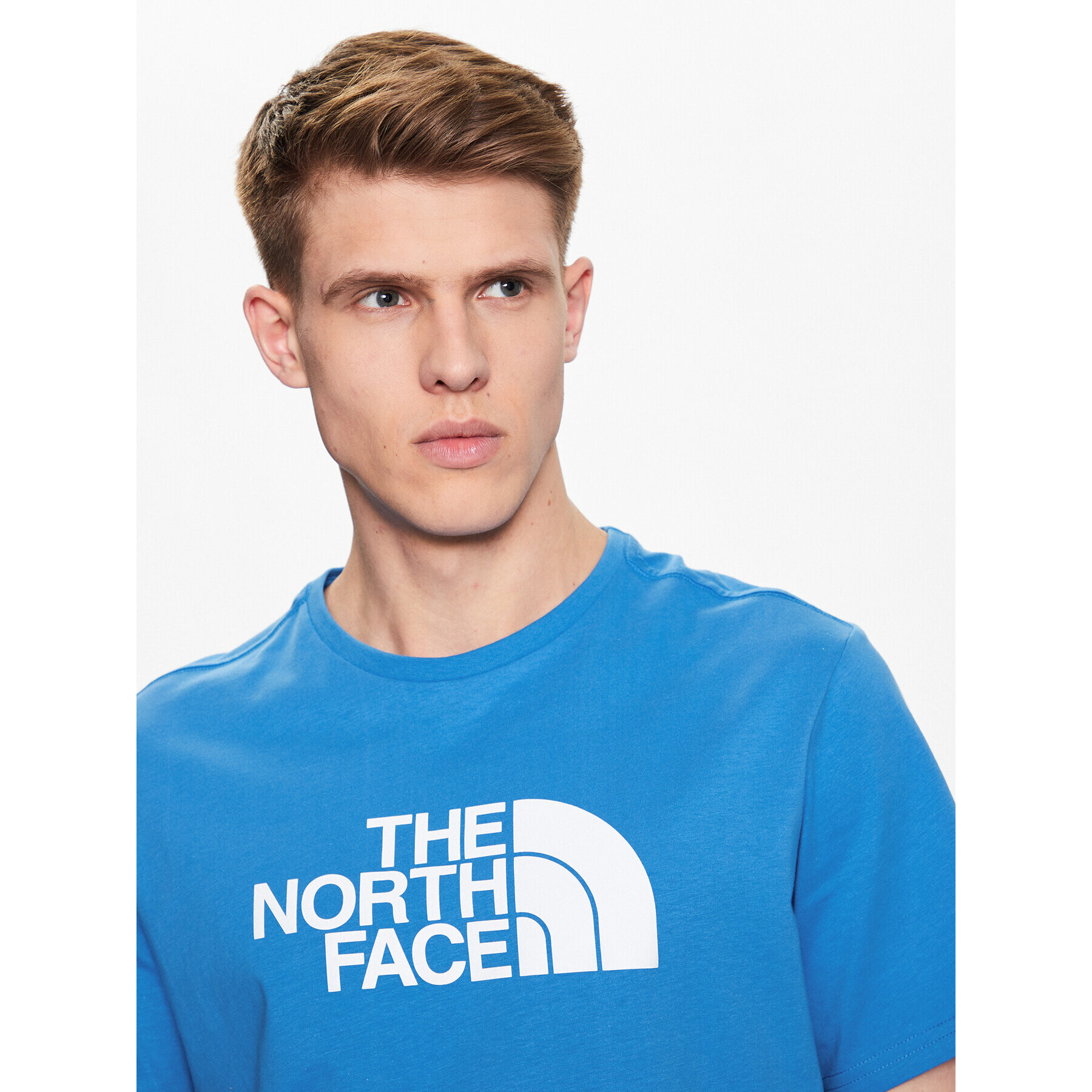 The North Face T-Shirt Easy NF0A2TX3 Modrá Regular Fit - Pepit.cz