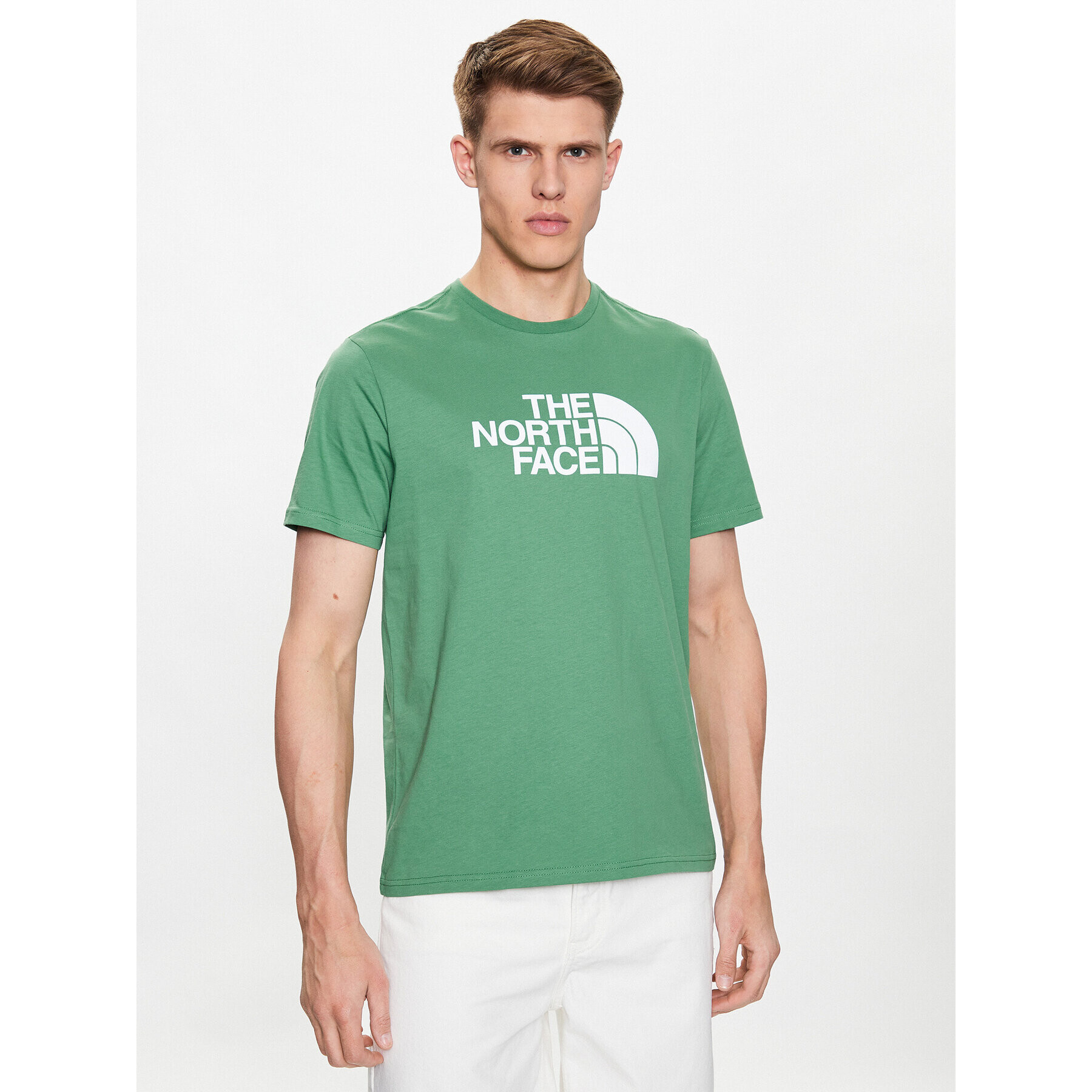 The North Face T-Shirt Easy NF0A2TX3 Zelená Regular Fit - Pepit.cz