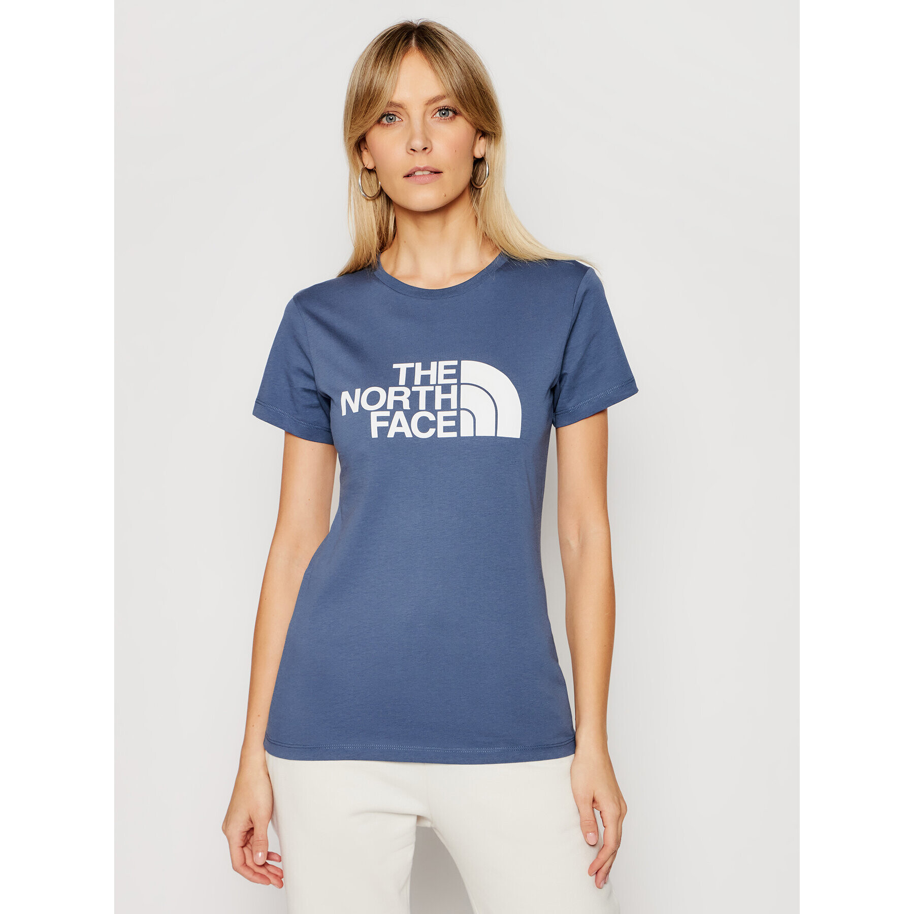 The North Face T-Shirt Easy NF0A4T1Q Modrá Regular Fit - Pepit.cz