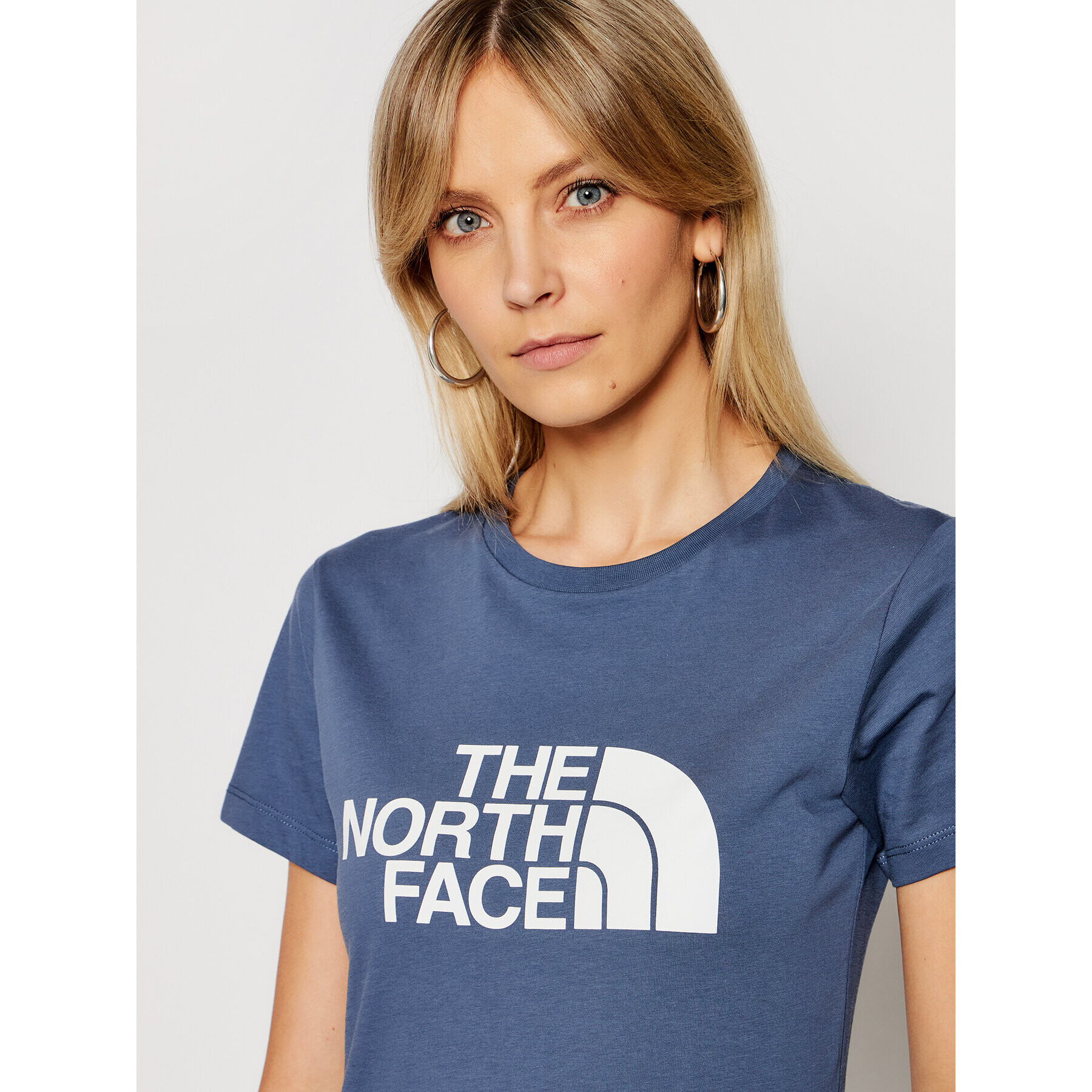 The North Face T-Shirt Easy NF0A4T1Q Modrá Regular Fit - Pepit.cz