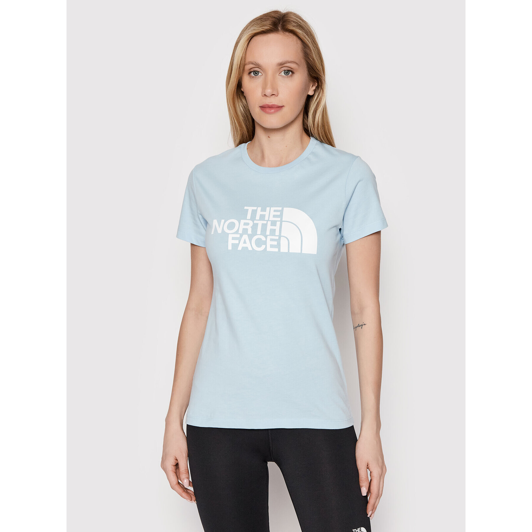 The North Face T-Shirt Easy NF0A4T1Q Modrá Regular Fit - Pepit.cz