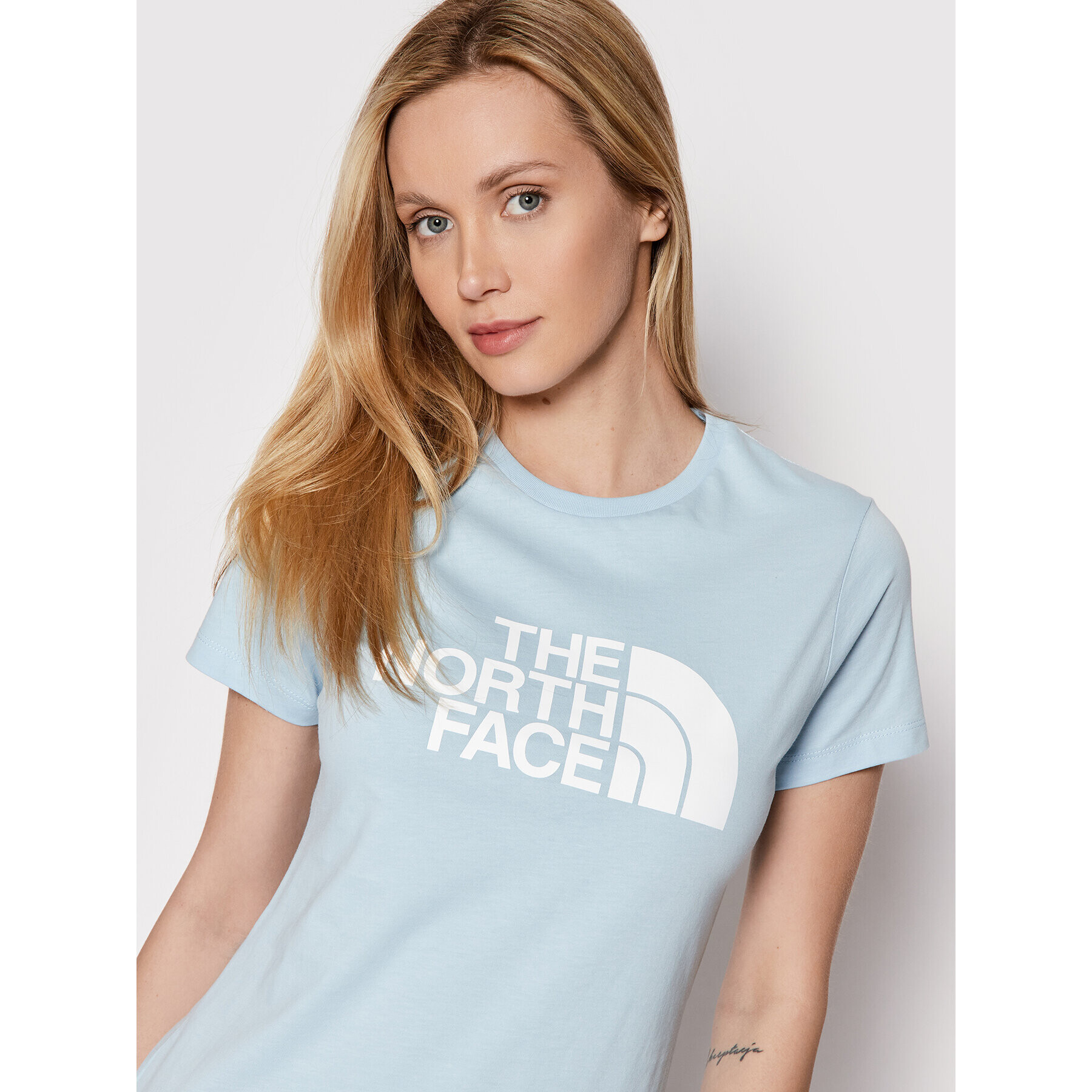 The North Face T-Shirt Easy NF0A4T1Q Modrá Regular Fit - Pepit.cz