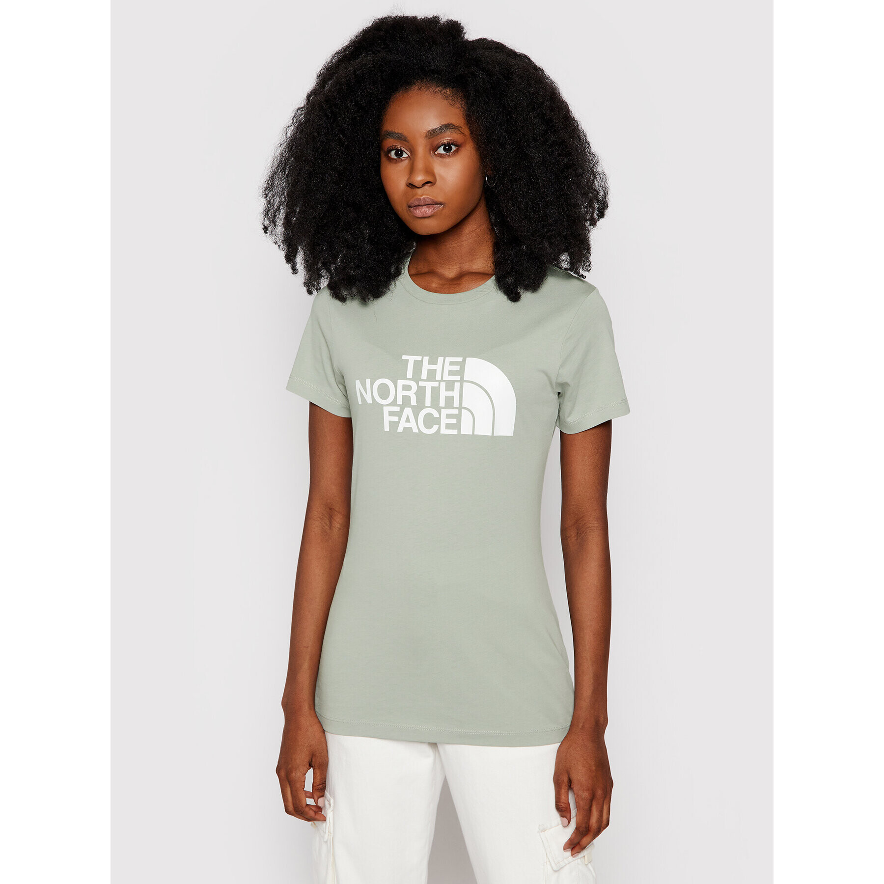 The North Face T-Shirt Easy NF0A4T1Q Zelená Regular Fit - Pepit.cz