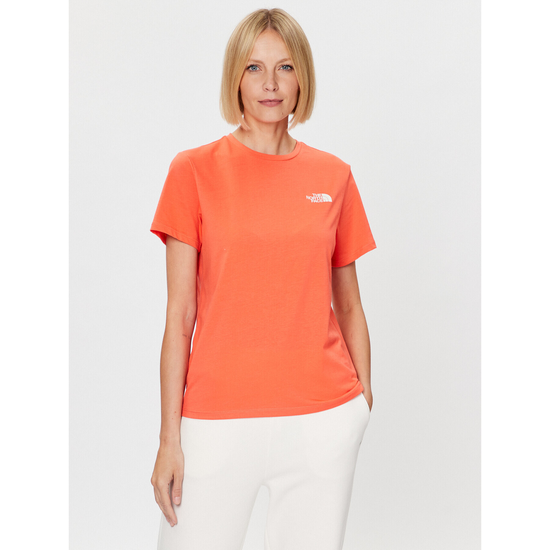 The North Face T-Shirt Foundation Graphic NF0A55B2 Oranžová Regular Fit - Pepit.cz