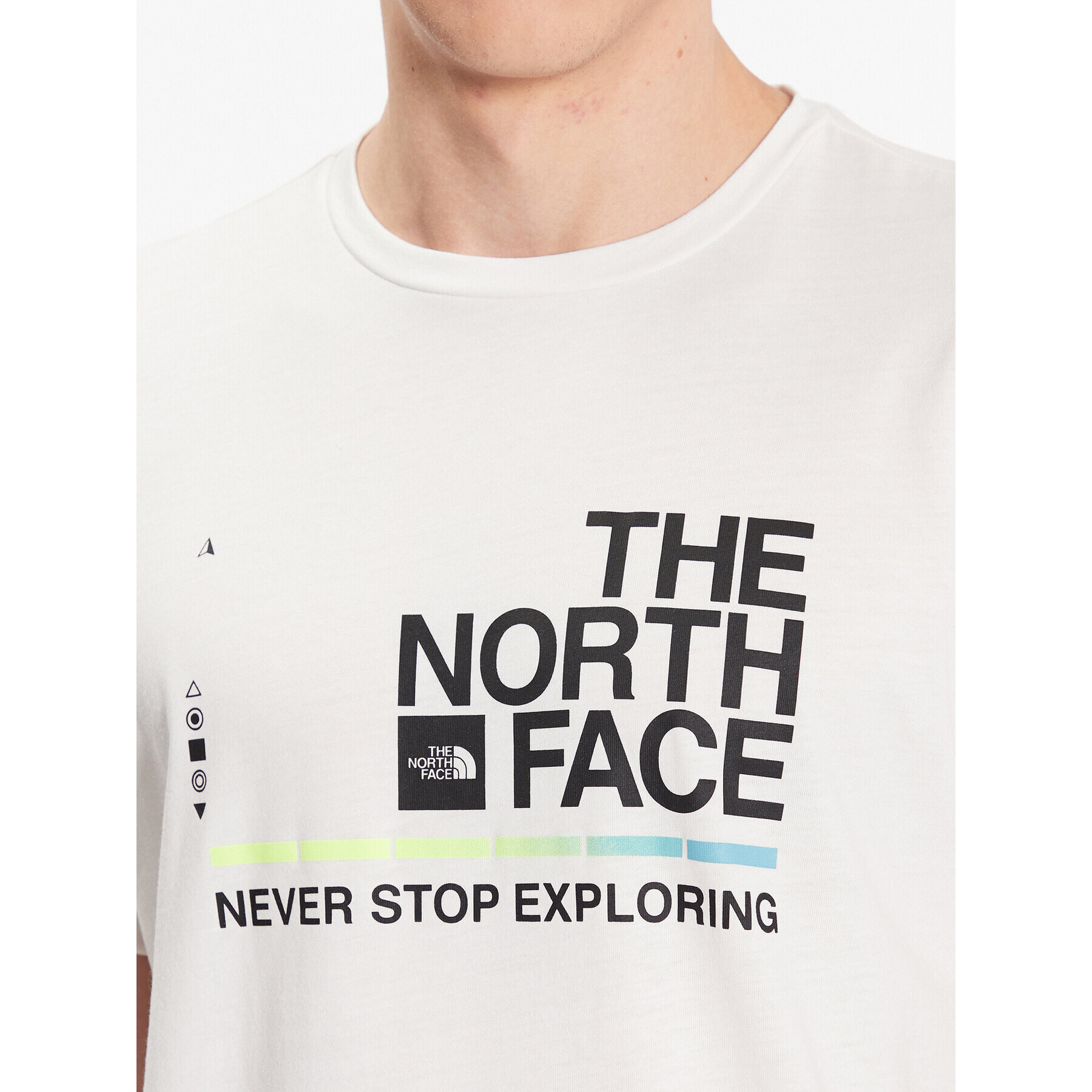 The North Face T-Shirt Foundation Graphic NF0A55EF Écru Regular Fit - Pepit.cz