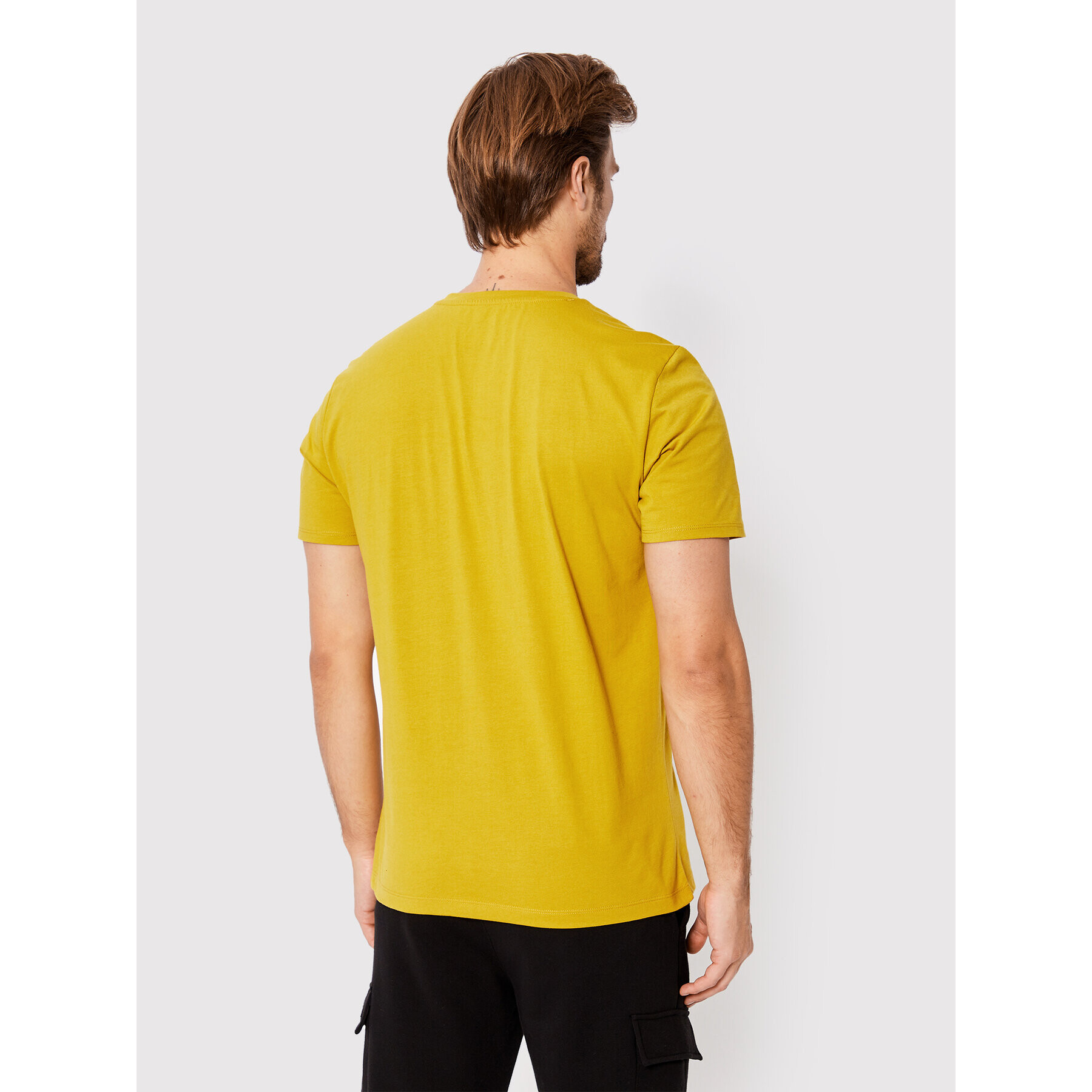 The North Face T-Shirt Foundation Left Cheest Logo NF0A55AX Žlutá Regular Fit - Pepit.cz