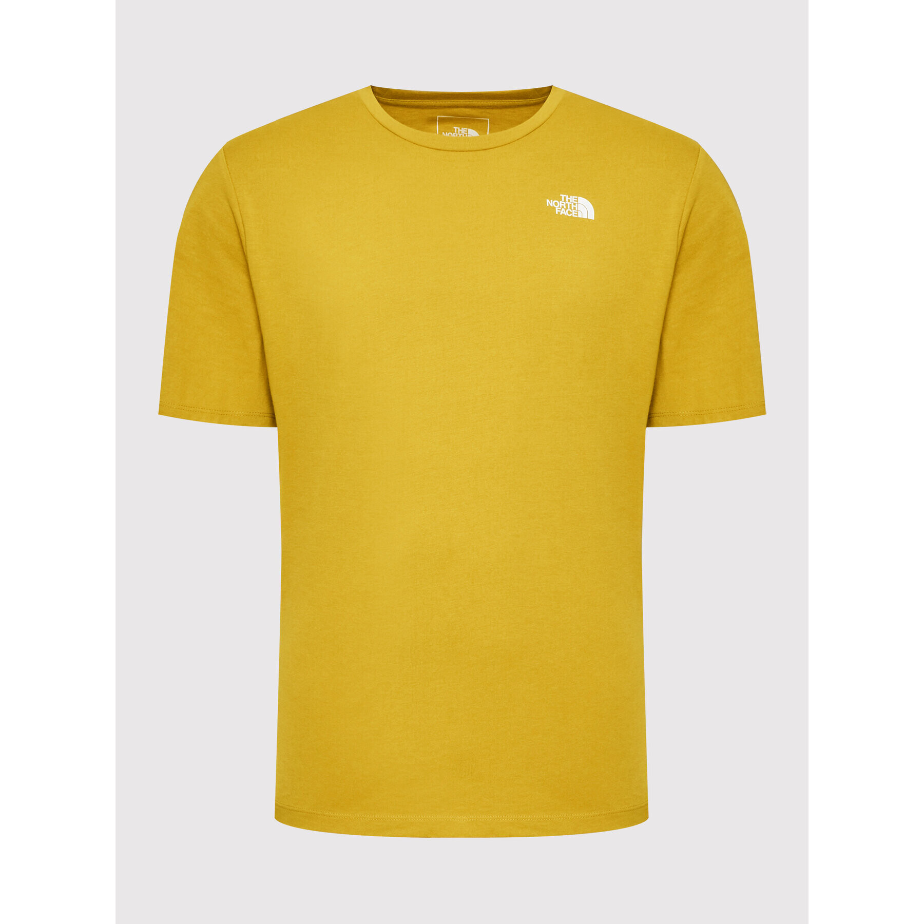 The North Face T-Shirt Foundation Left Cheest Logo NF0A55AX Žlutá Regular Fit - Pepit.cz