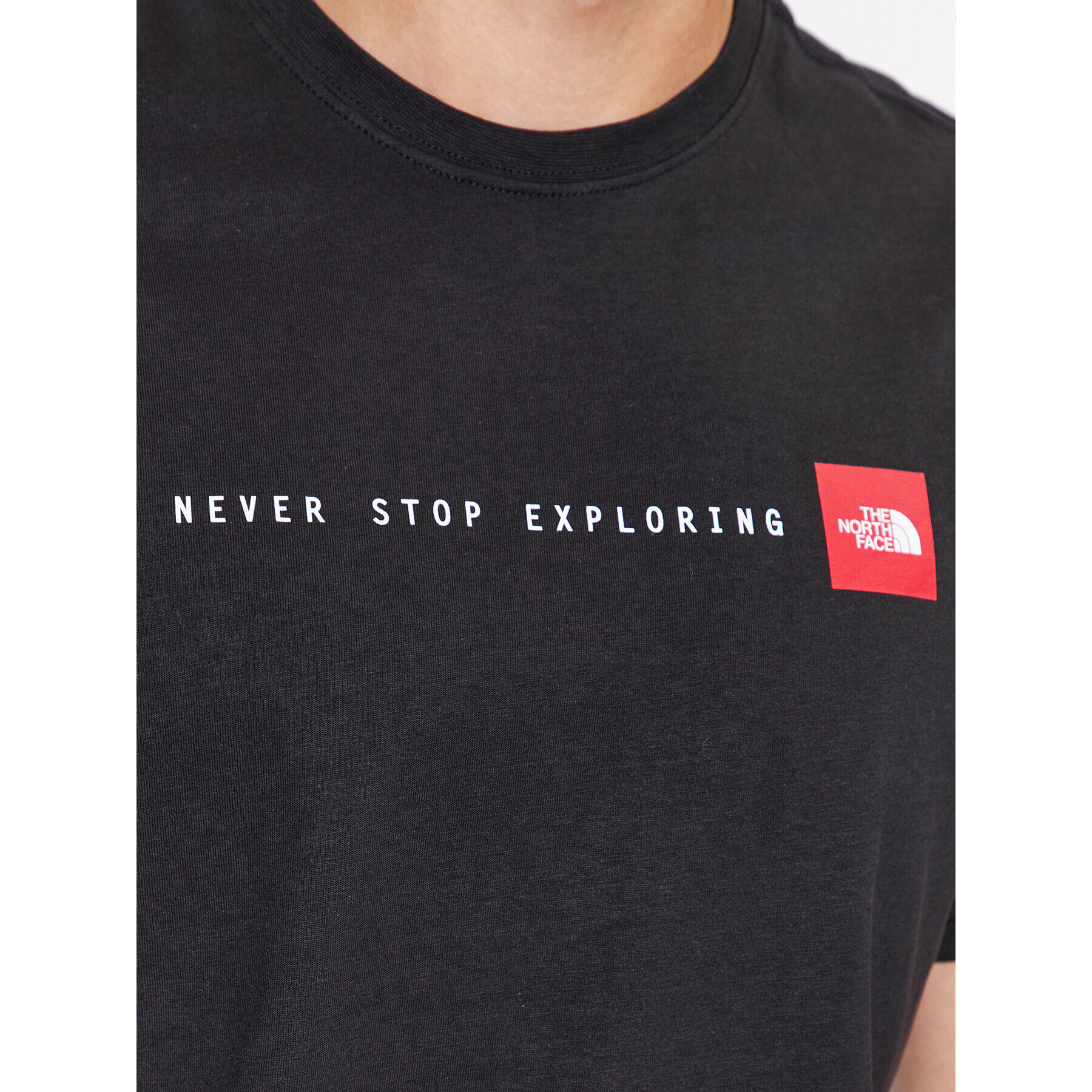 The North Face T-Shirt M S/S Never Stop Exploring TeeNF0A7X1MJK31 Černá Regular Fit - Pepit.cz