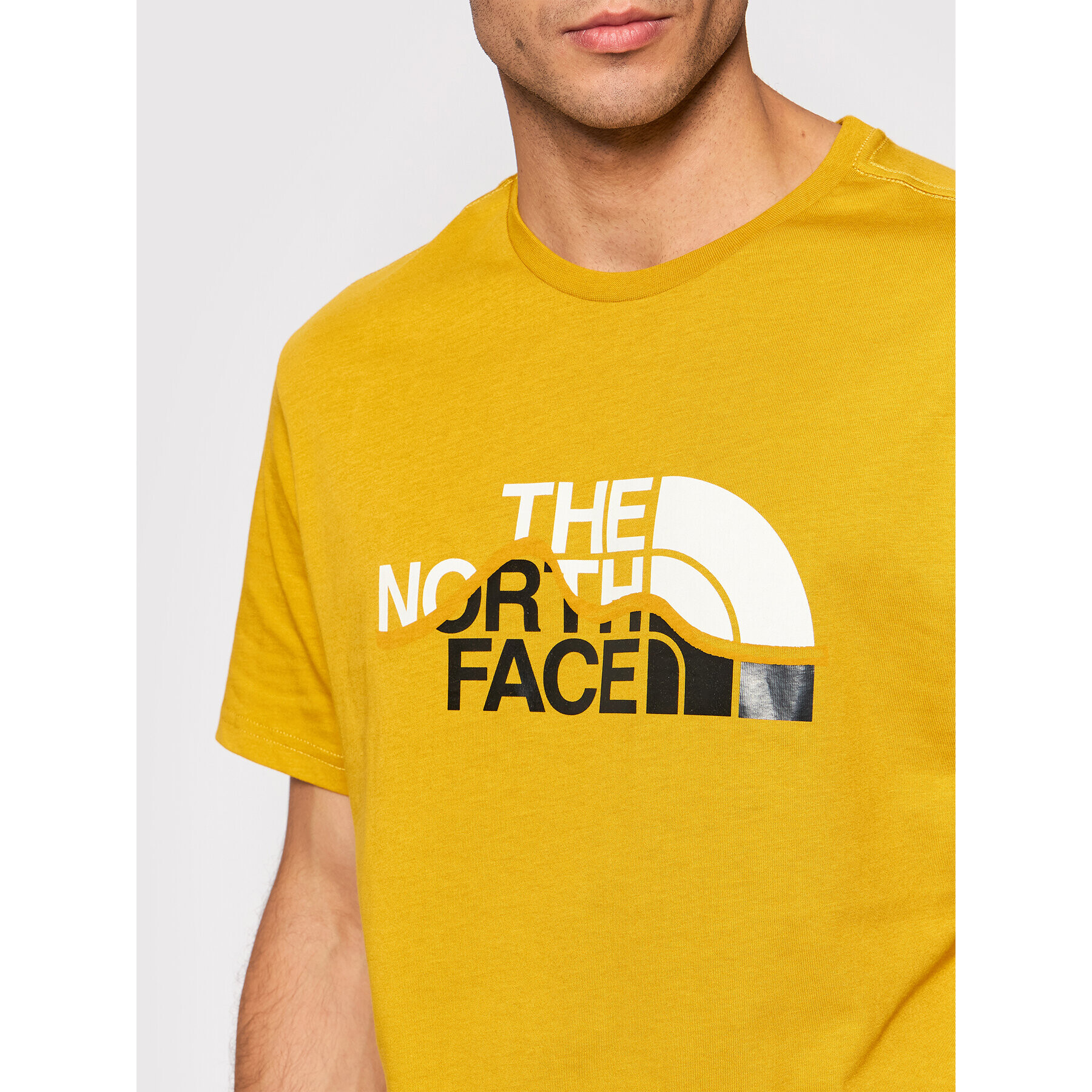 The North Face T-Shirt Mount Line NF00A3G2 Žlutá Regular Fit - Pepit.cz