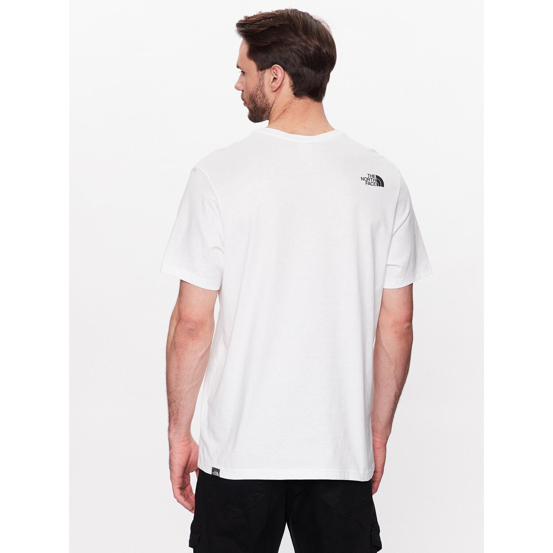 The North Face T-Shirt Mountain Line NF0A7X1N Bílá Regular Fit - Pepit.cz