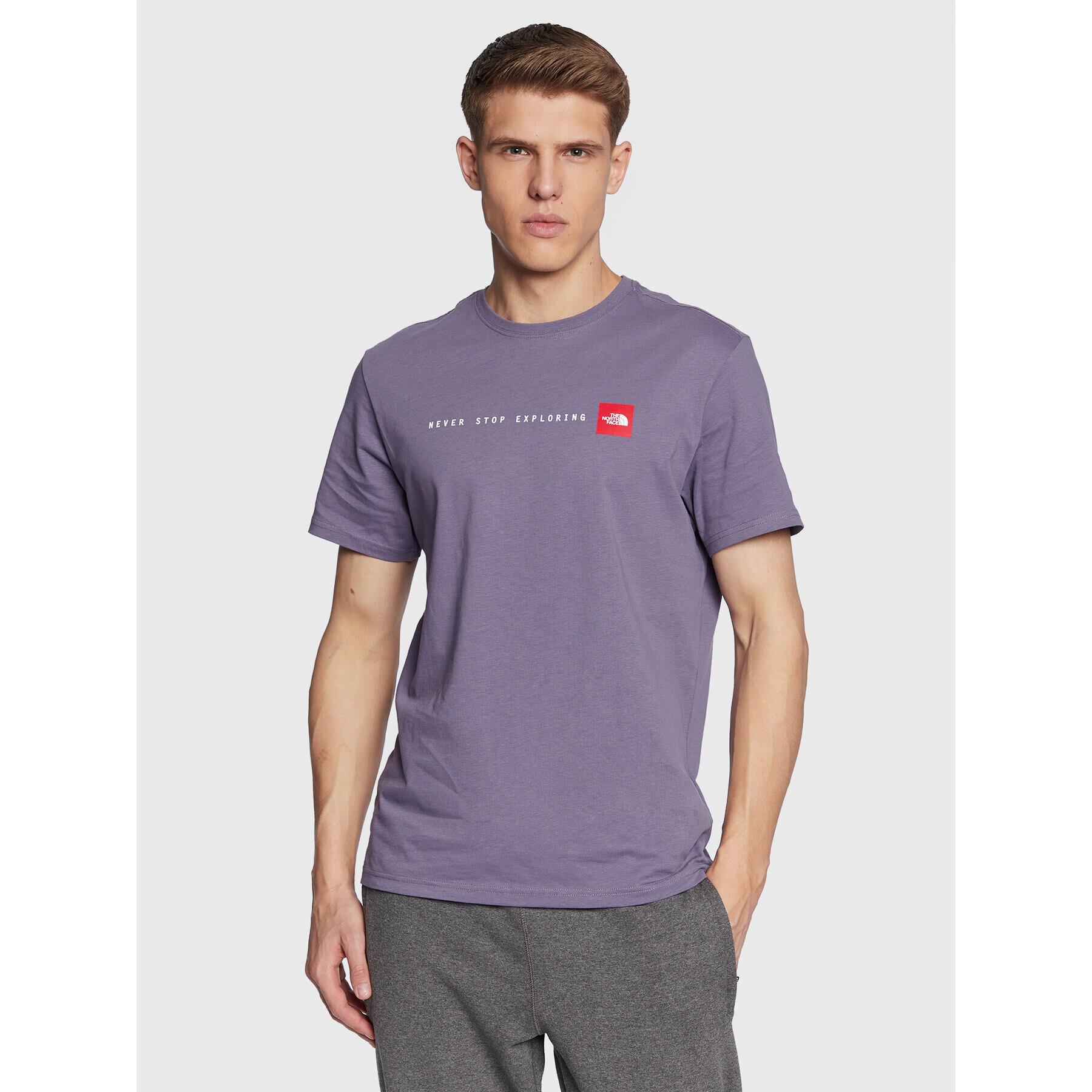 The North Face T-Shirt Never Stop Exploring NF0A7X1M Fialová Regular Fit - Pepit.cz