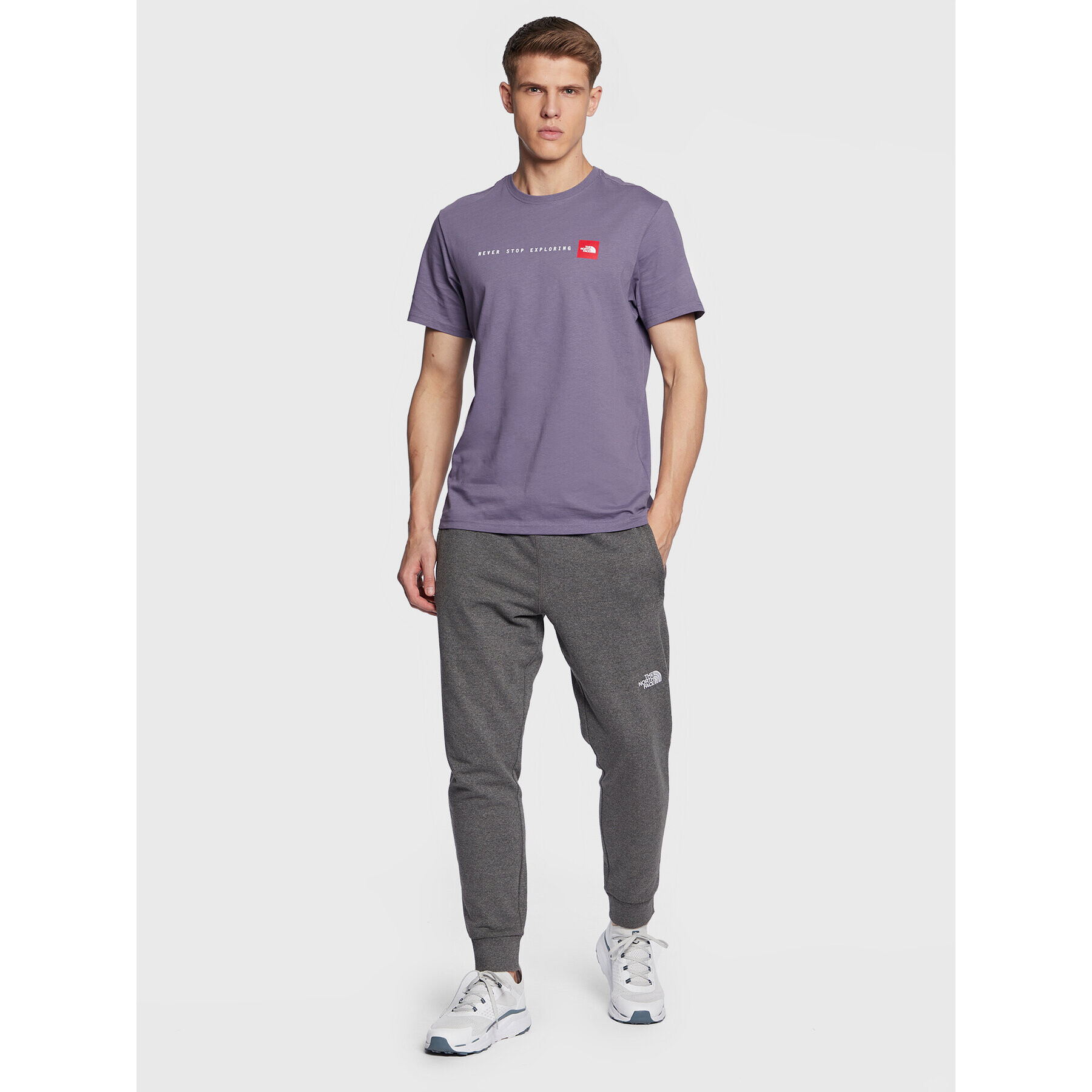 The North Face T-Shirt Never Stop Exploring NF0A7X1M Fialová Regular Fit - Pepit.cz