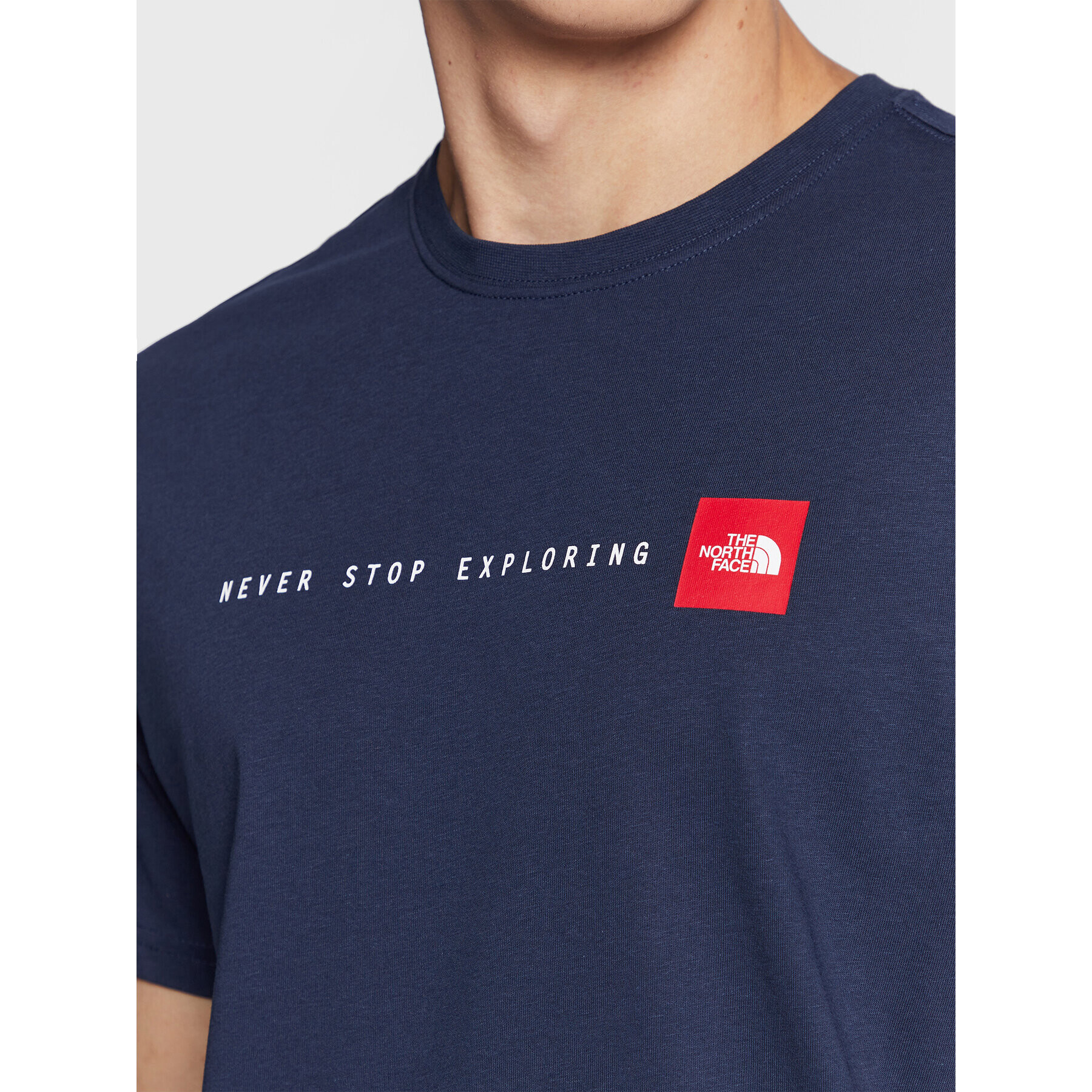 The North Face T-Shirt Never Stop Exploring NF0A7X1M Tmavomodrá Regular Fit - Pepit.cz