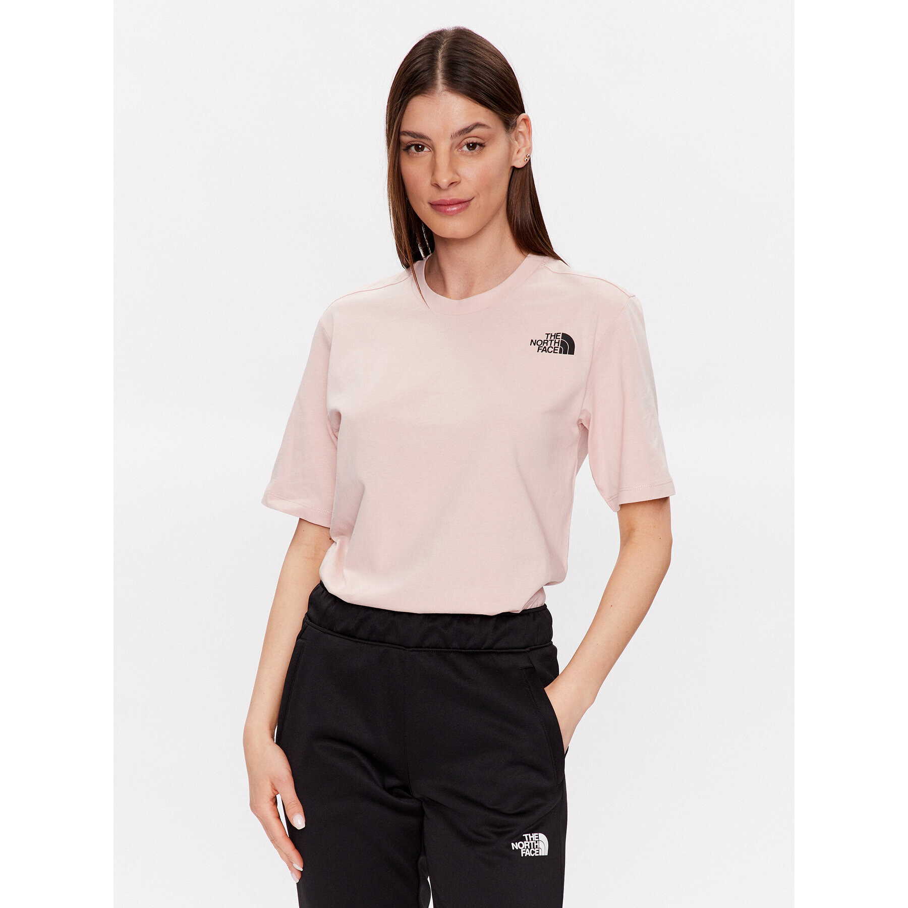 The North Face T-Shirt NF0A4M5Q Růžová Relaxed Fit - Pepit.cz