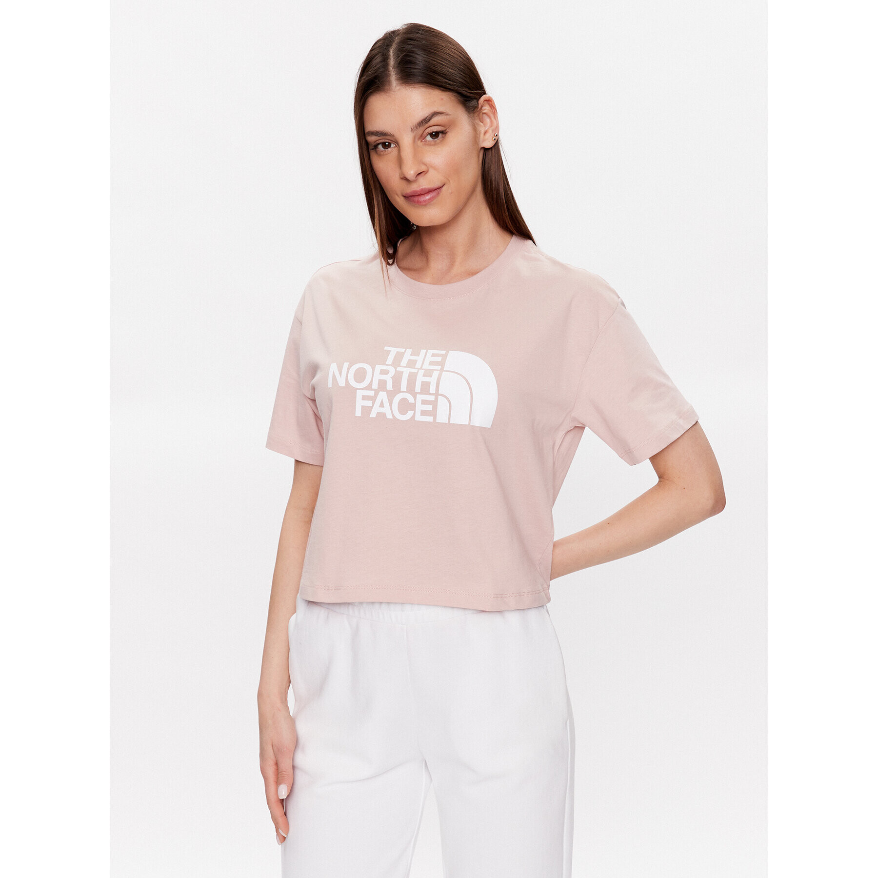 The North Face T-Shirt NF0A4T1R Růžová Cropped Fit - Pepit.cz