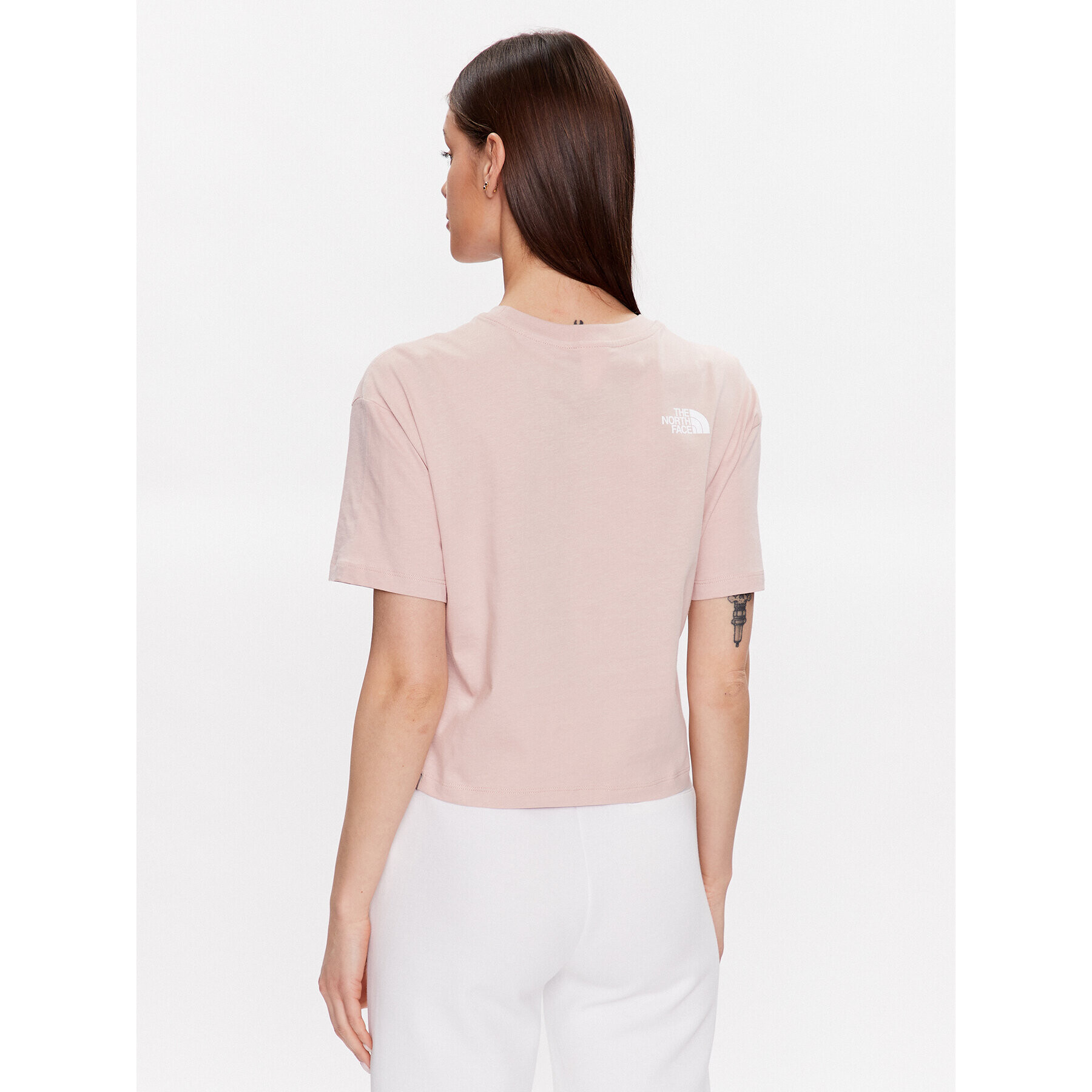 The North Face T-Shirt NF0A4T1R Růžová Cropped Fit - Pepit.cz