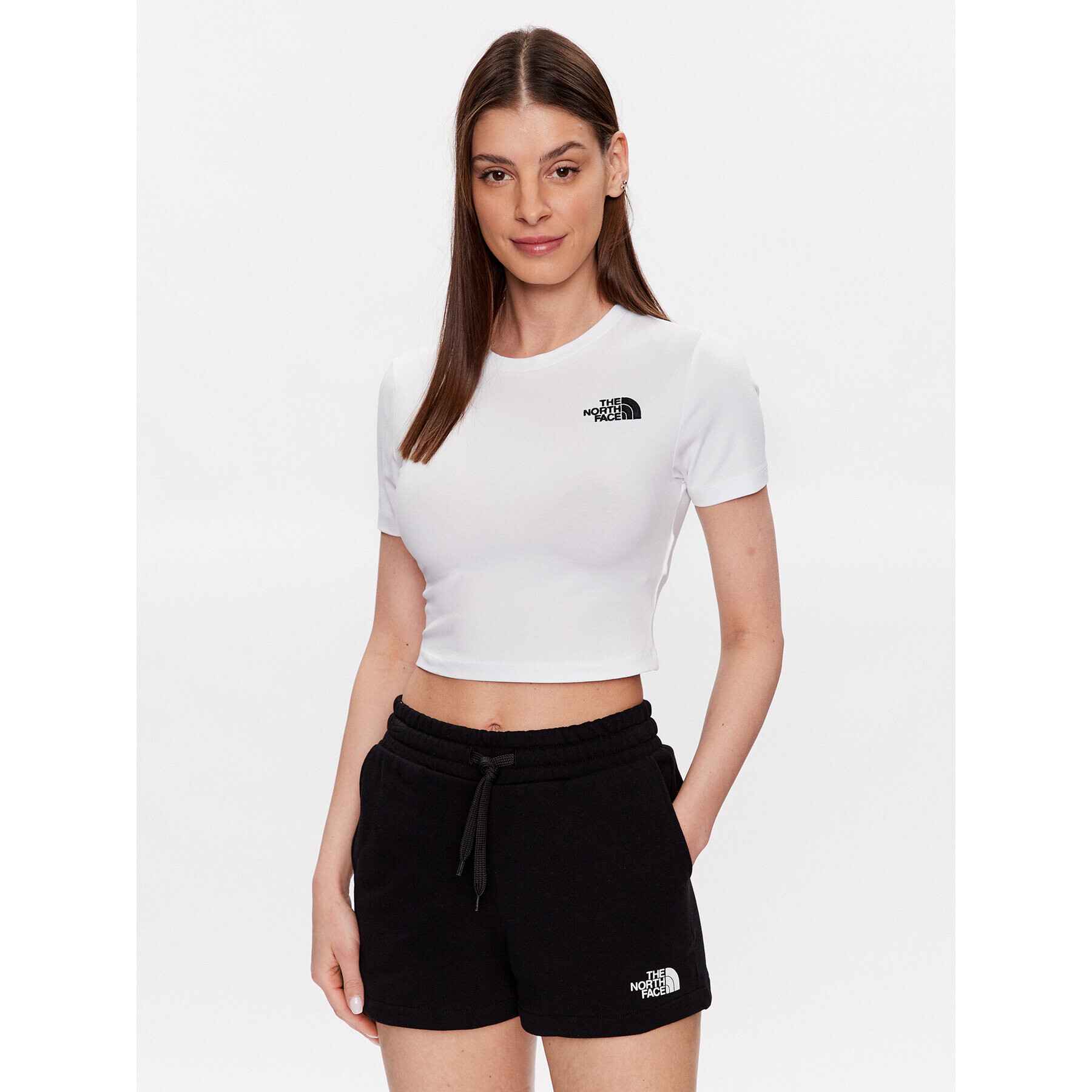 The North Face T-Shirt NF0A55AO Bílá Cropped Fit - Pepit.cz