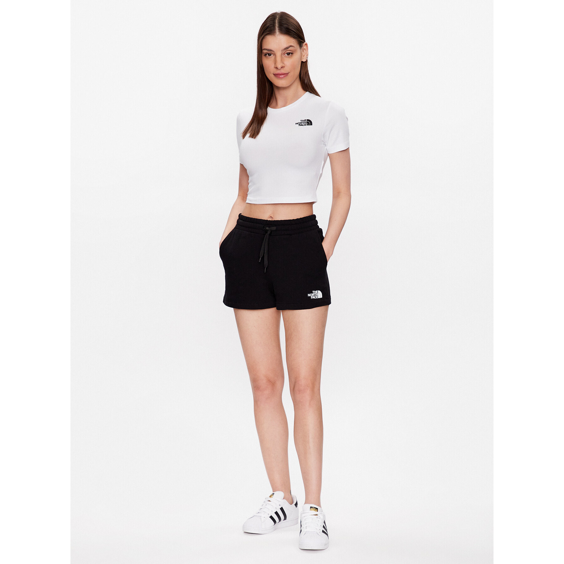 The North Face T-Shirt NF0A55AO Bílá Cropped Fit - Pepit.cz