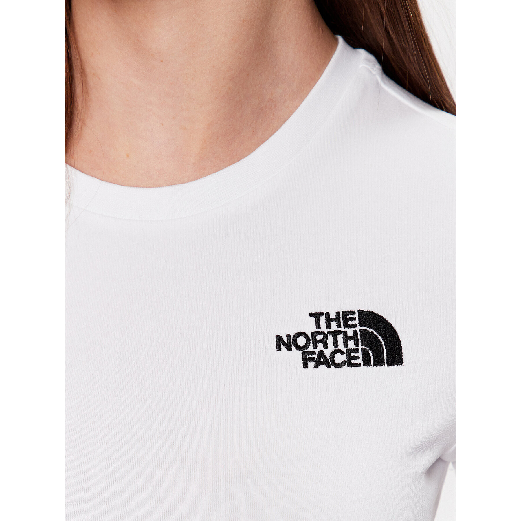 The North Face T-Shirt NF0A55AO Bílá Cropped Fit - Pepit.cz