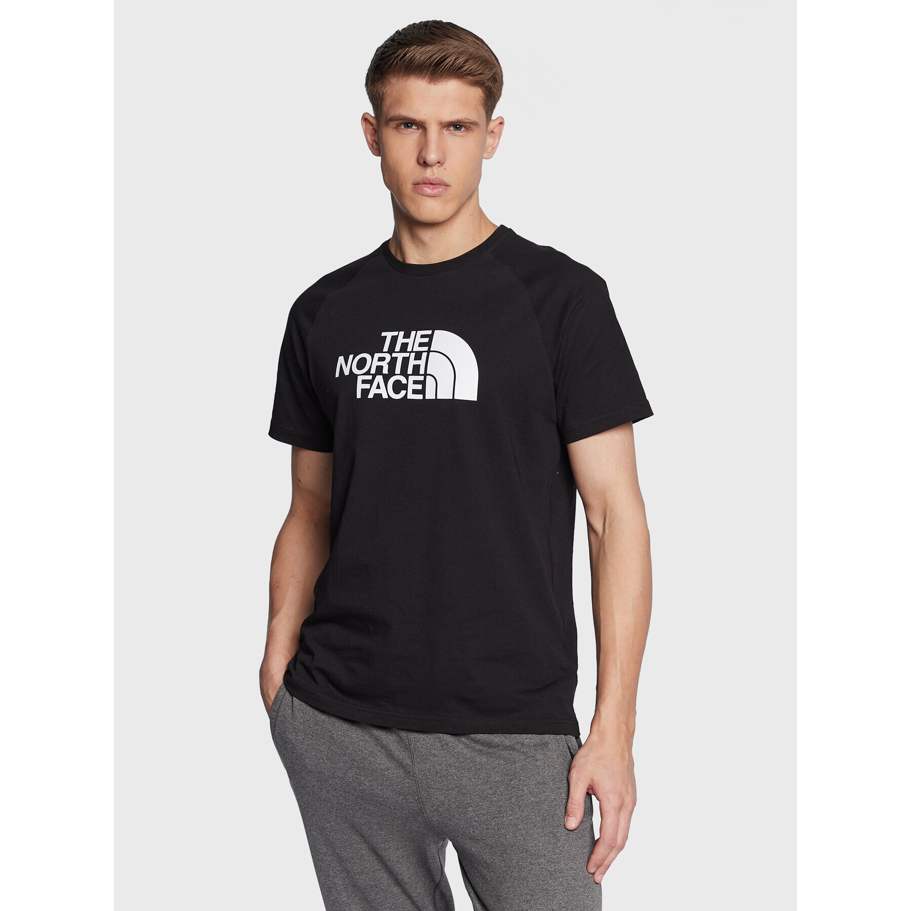 The North Face T-Shirt Raglan Easy NF0A37FV Černá Regular Fit - Pepit.cz