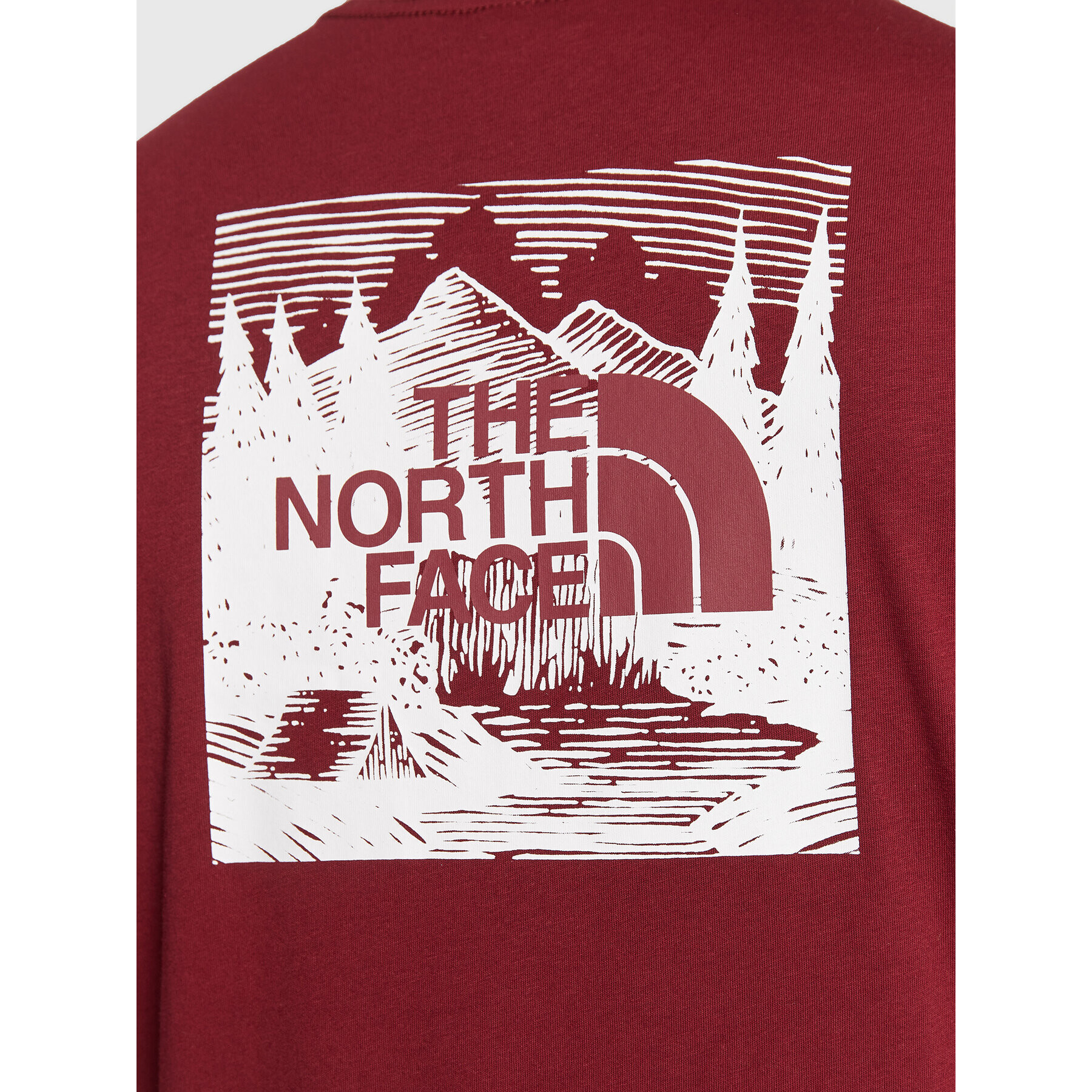 The North Face T-Shirt Red Box Cel NF0A7X1K Bordó Regular Fit - Pepit.cz