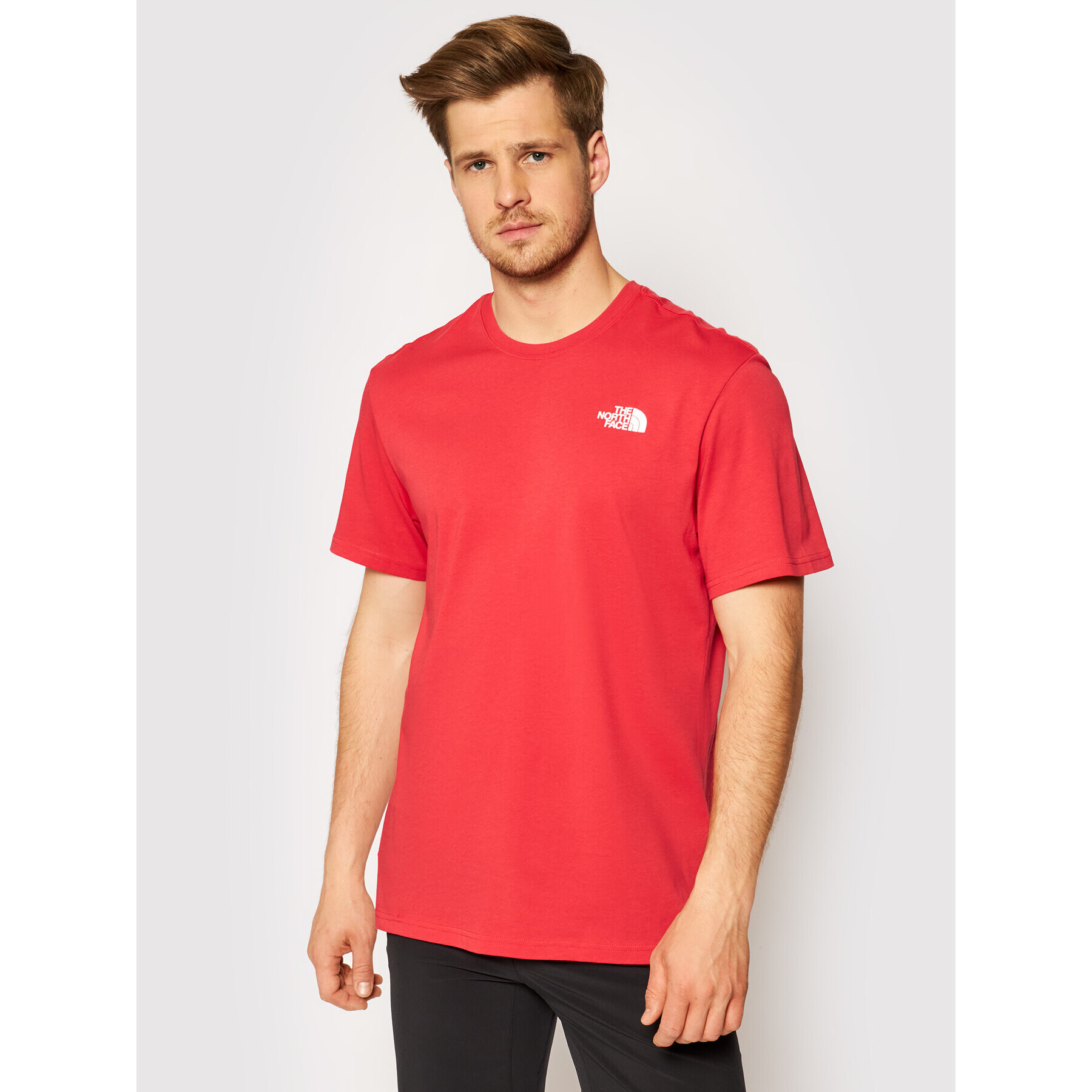 The North Face T-Shirt Red Box NF0A2TX2 Červená Regular Fit - Pepit.cz