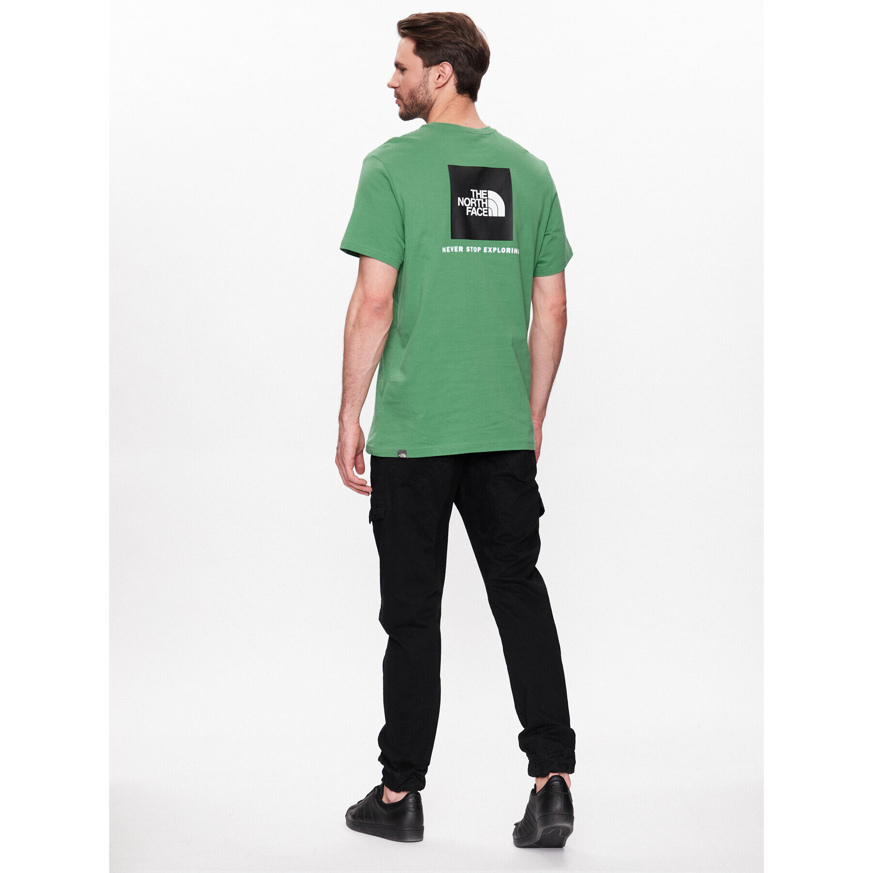 The North Face T-Shirt Red Box NF0A2TX2 Zelená Regular Fit - Pepit.cz