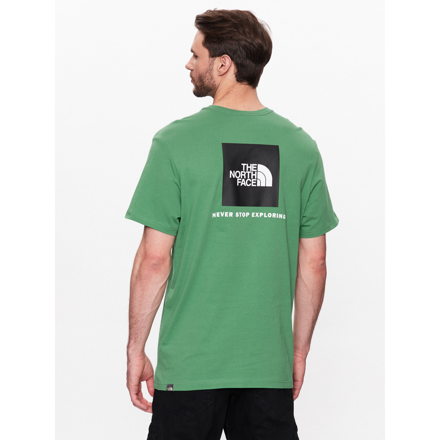 The North Face T-Shirt Red Box NF0A2TX2 Zelená Regular Fit - Pepit.cz