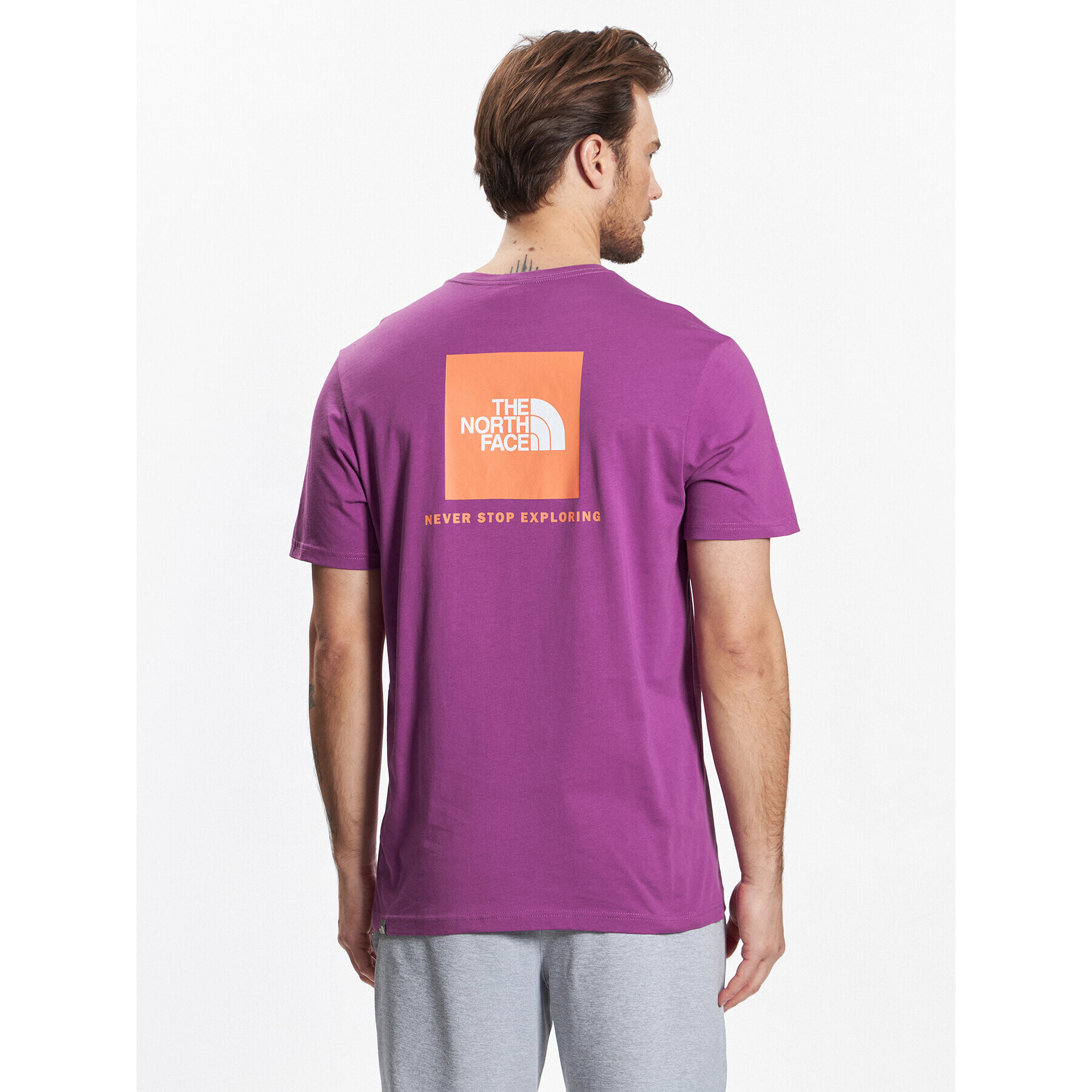 The North Face T-Shirt Redbox NF0A2TX2 Fialová Regular Fit - Pepit.cz